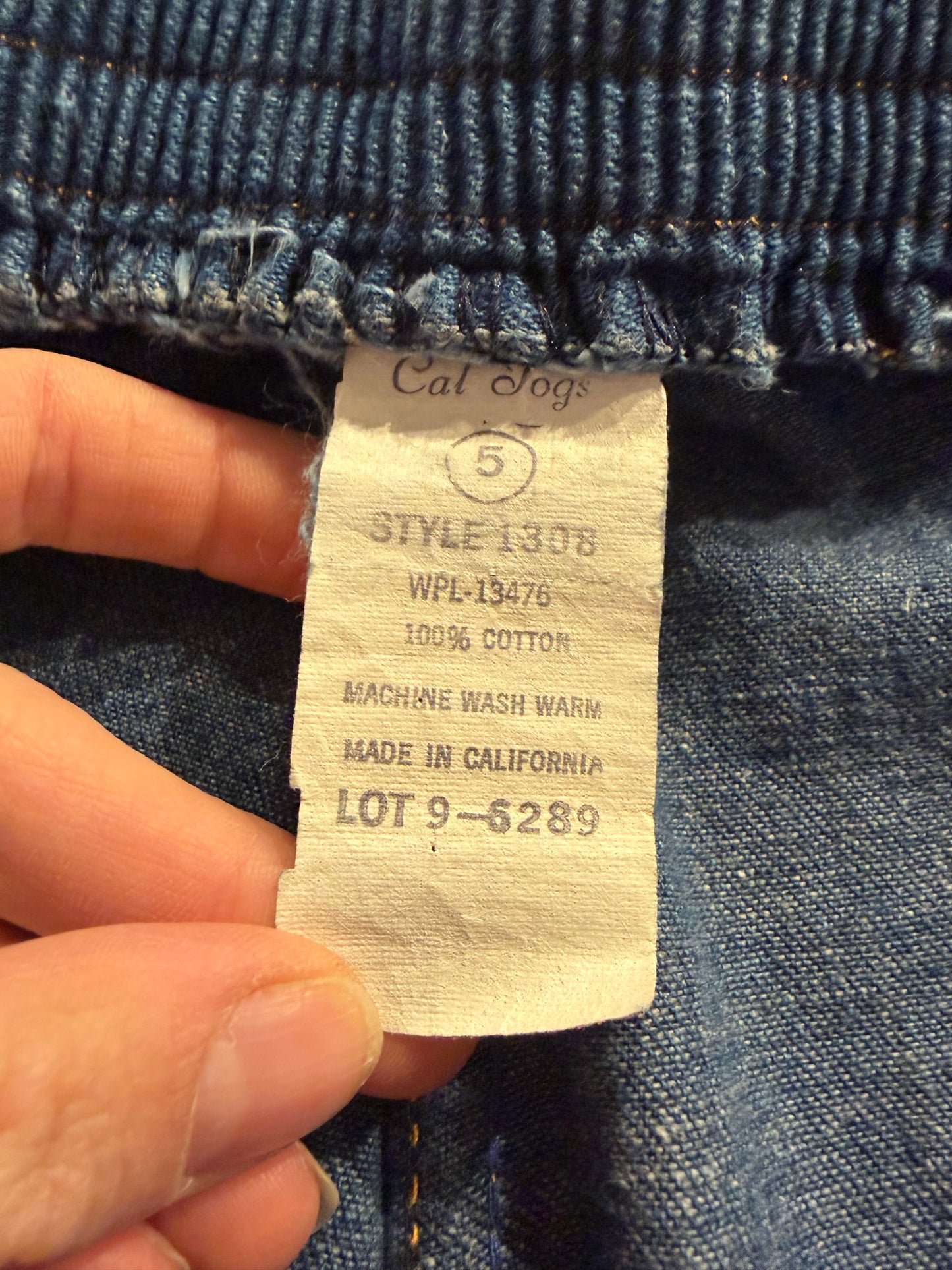 70s 'Cal Togs' Denim High Waisted Retro Flare Pants / 25