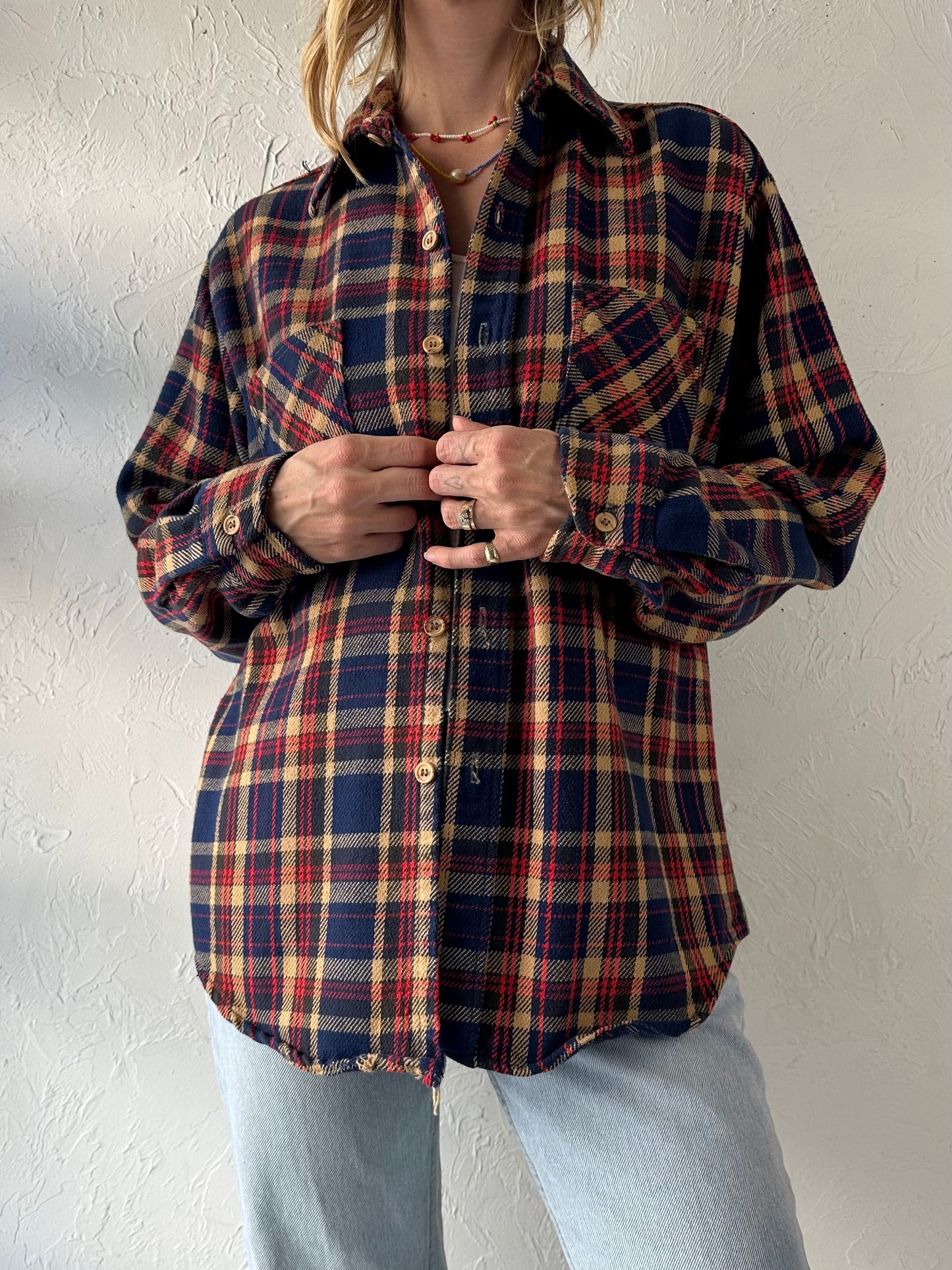 80s 'Big Mac JC Penny' Thick Cotton Flannel Shirt / Medium