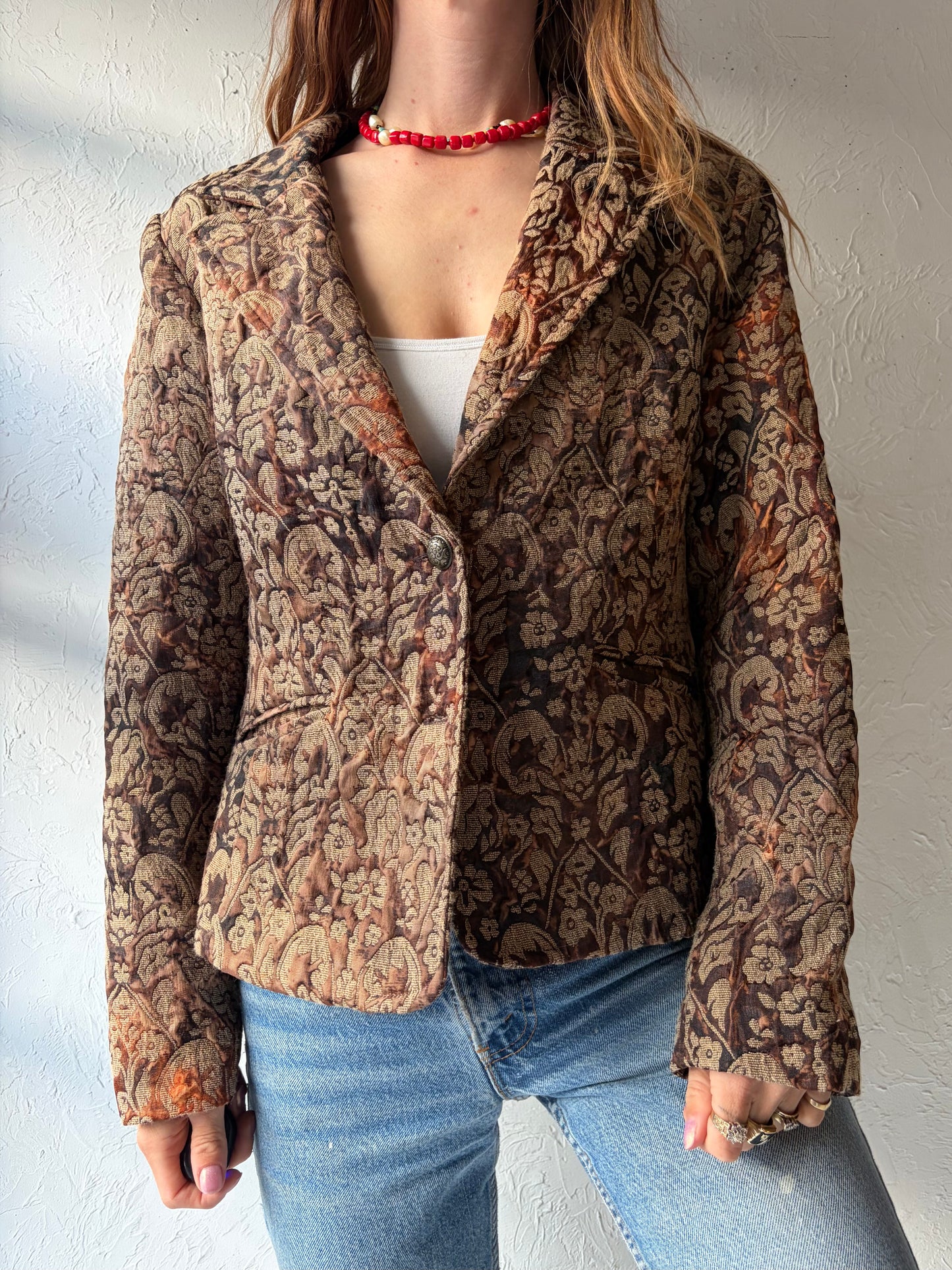 90s 'Snazzie' Tapestry Jacket / Medium