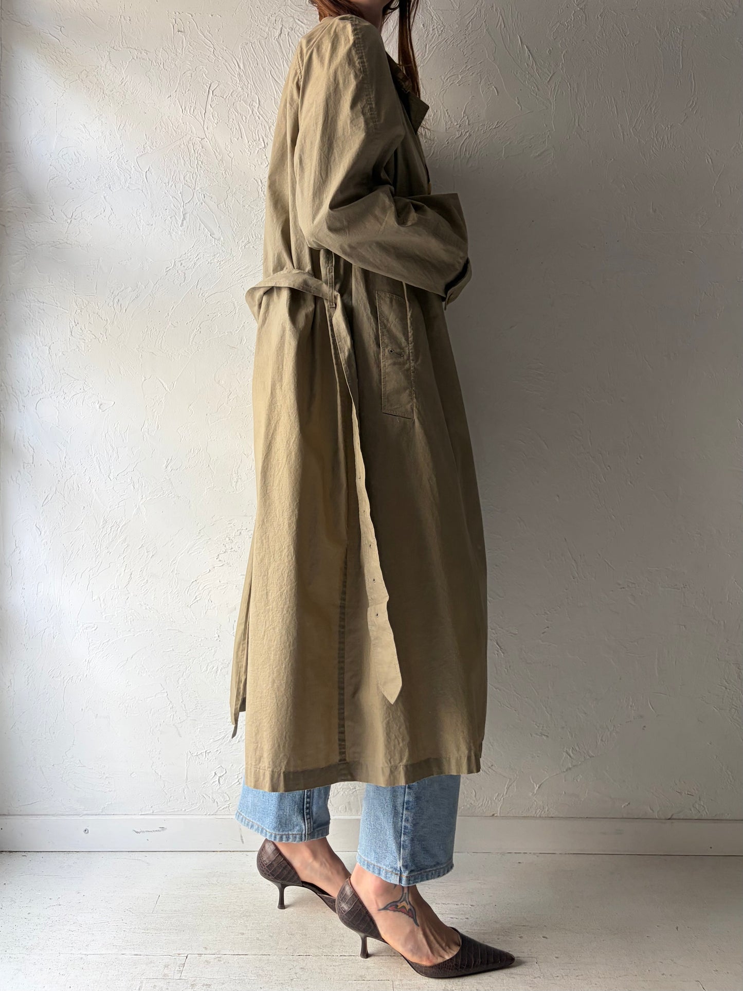 Vintage 'Burberrys' Light Weight Cotton Trench Coat / Medium