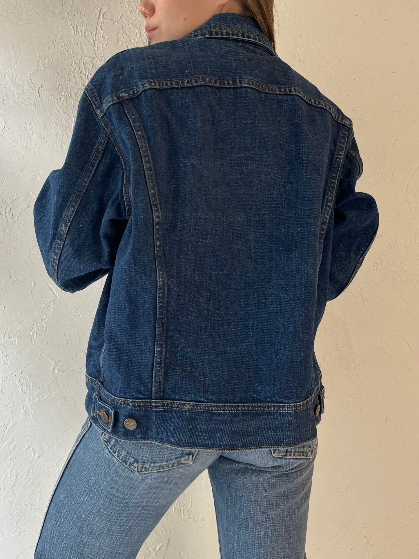 Vintage 'Lee' Denim Button Up Denim Jacket / Medium - Large