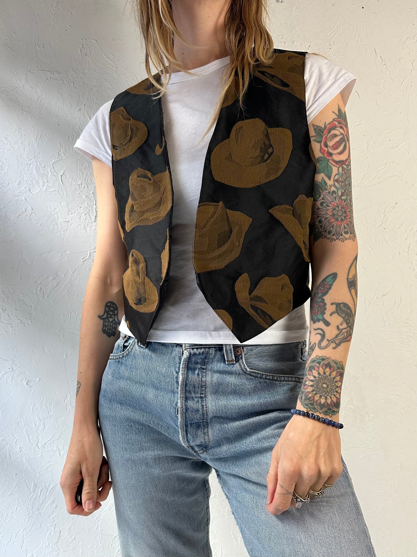 90s ‘Wolf Creek’ Cowboy Hat Vest / Small