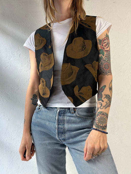 90s ‘Wolf Creek’ Cowboy Hat Vest / Small
