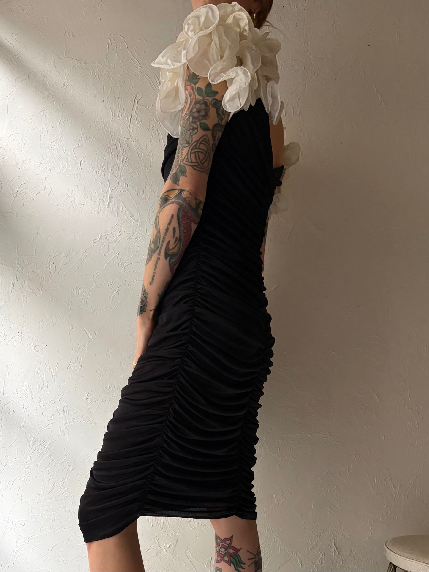 80s ‘Encore’ Ruched Dress / Medium