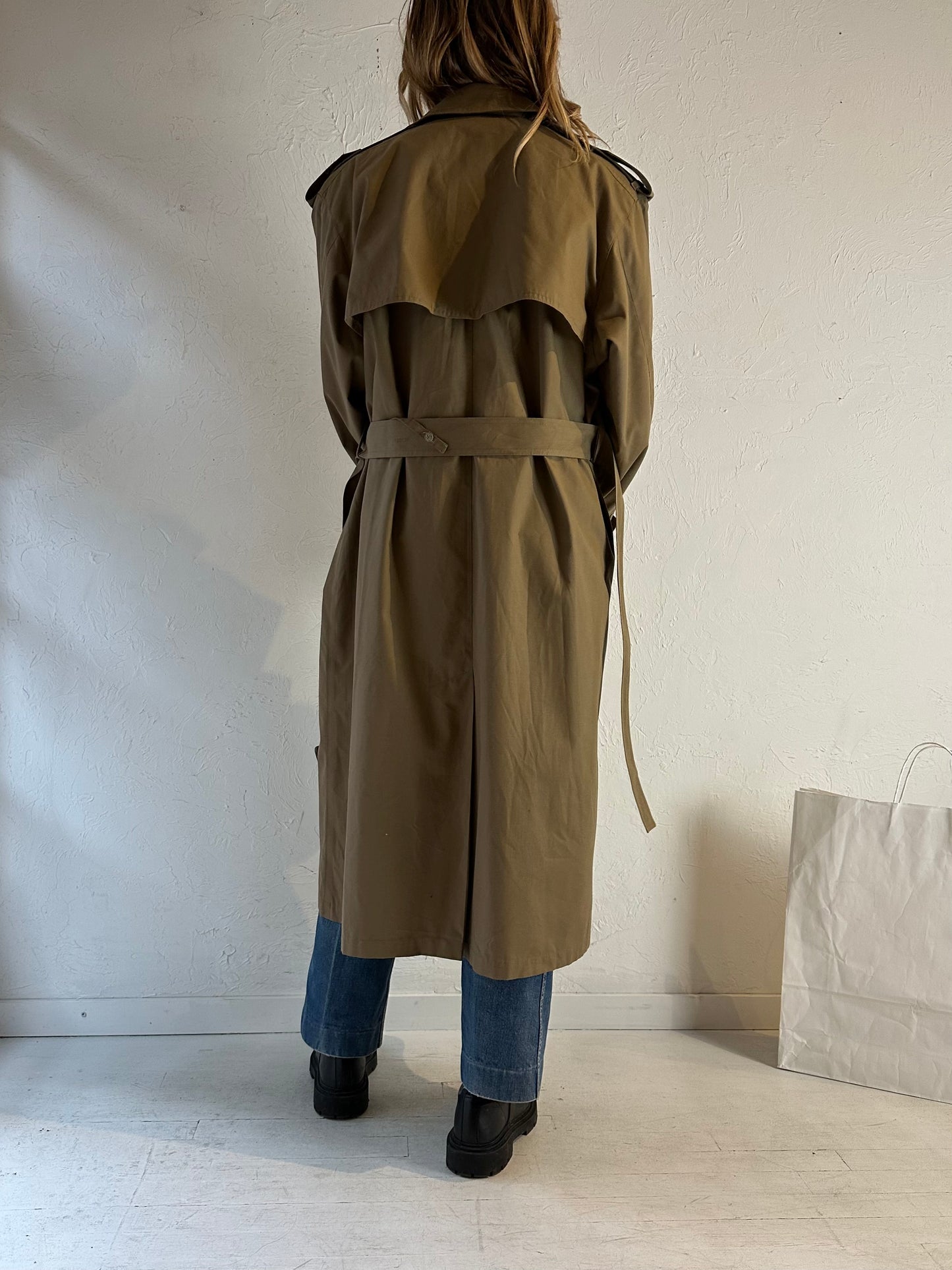 90s ‘London Fog’ Classic Trench Coat / Large