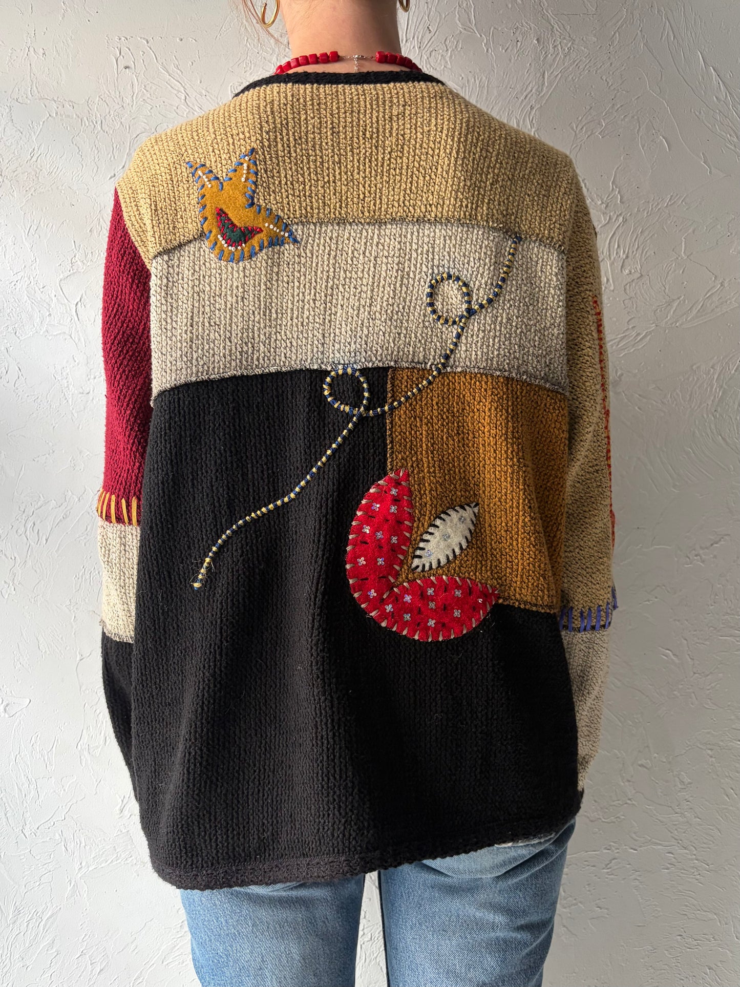 90s 'Allure' Cardigan Sweater / Medium
