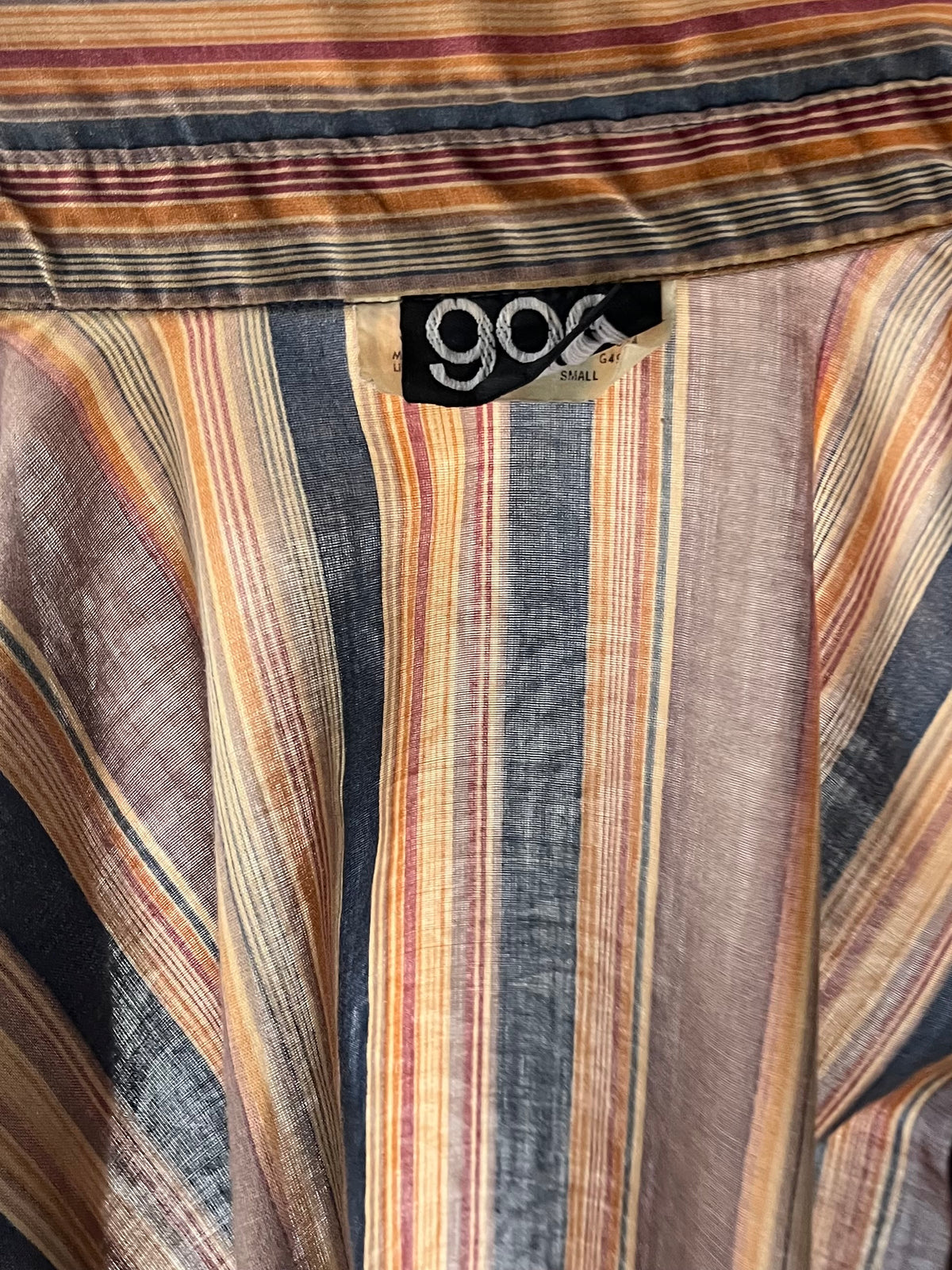 70s 'Gap' Striped Retro Button Up Shirt / Small