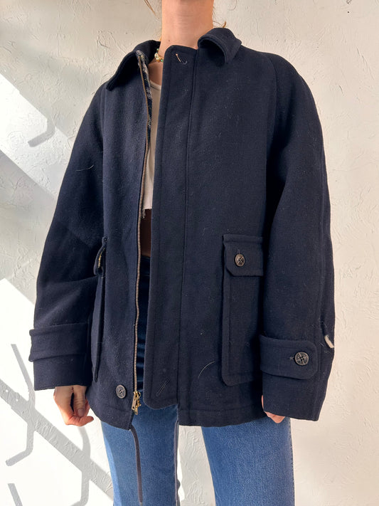 Vintage 'Pendleton' Blue Wool Jacket / Medium