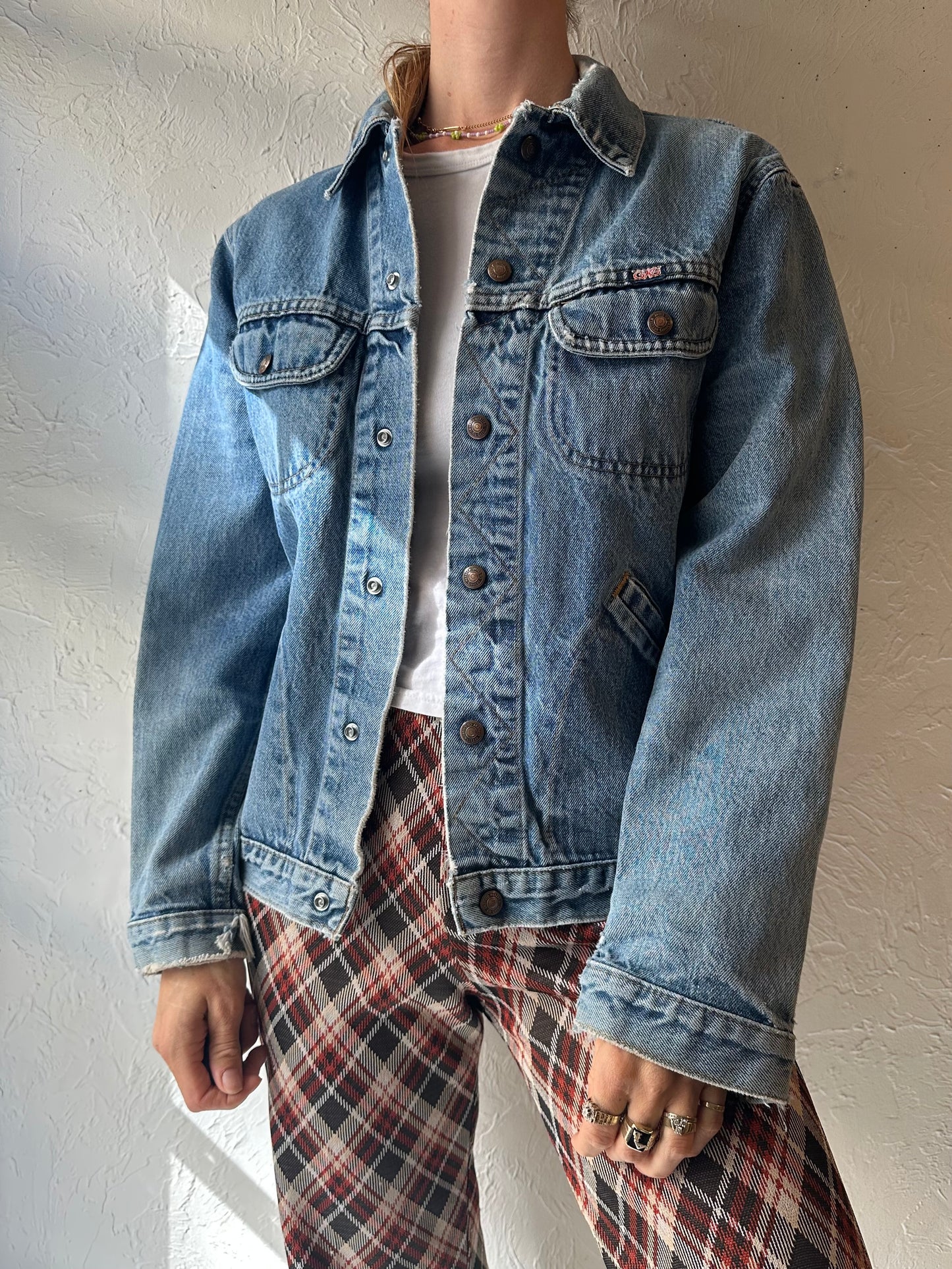 Vintage 'GWG' Faded Denim Jacket / Medium