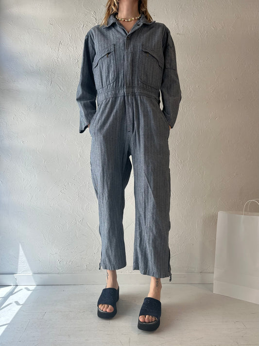 Y2k 'Key' Cotton Boiler Suit Coveralls / Small