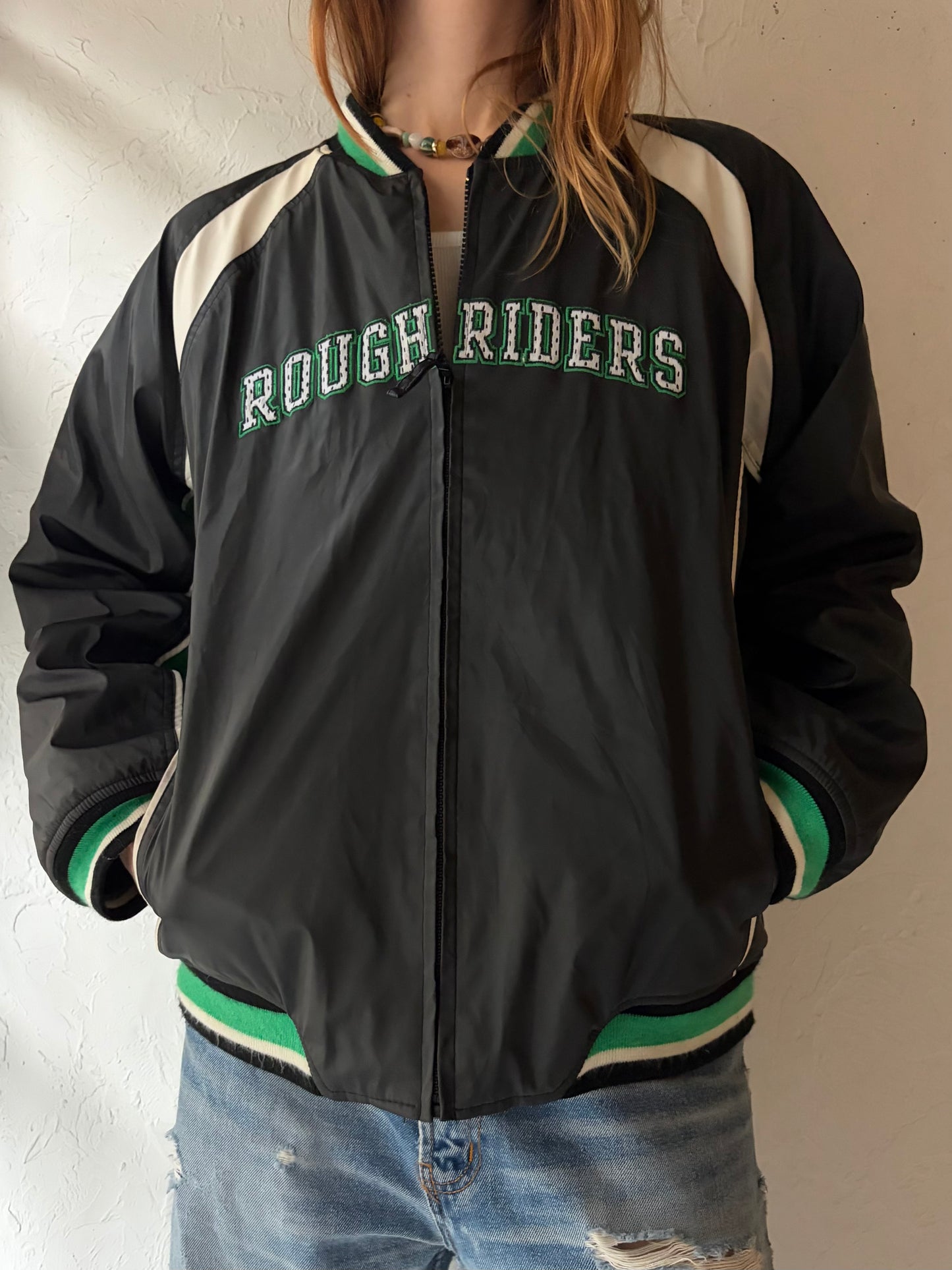 Vintage CFL Saskatchewan Rough Riders' Bomber Jacket / Small