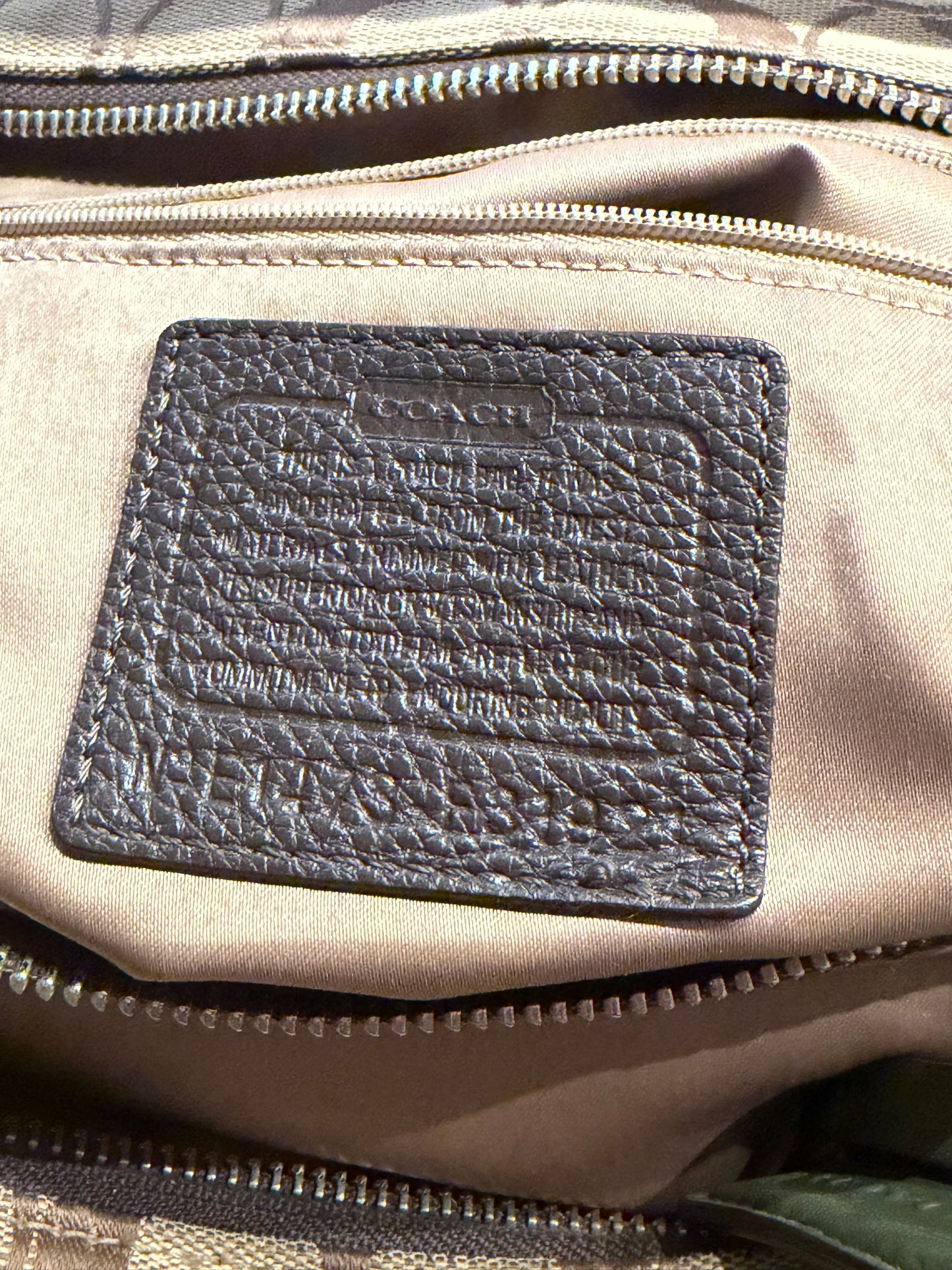 Y2k 'Coach' F31921 Monogram Park Satchel