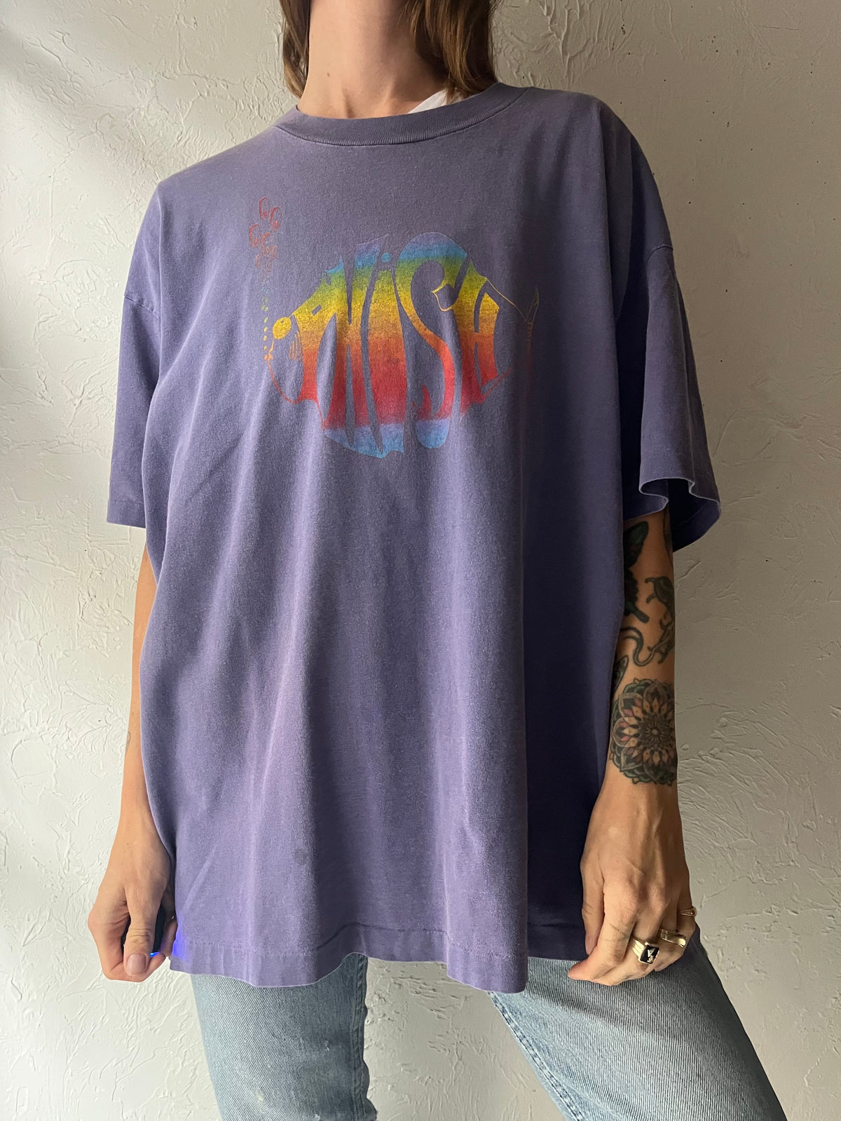 90s 'Phish Fall 1994 Tour' Purple T Shirt / XL