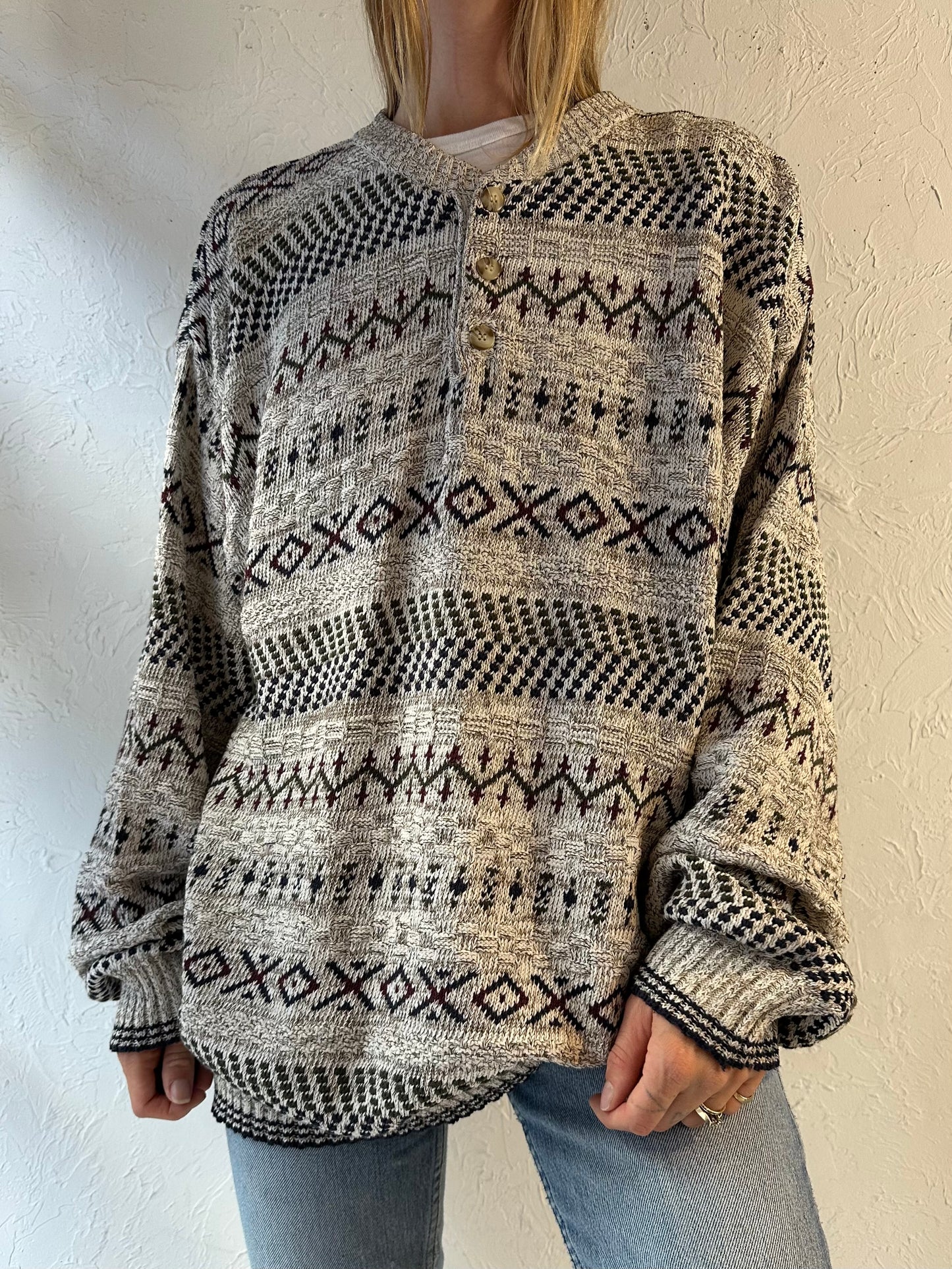 90s ‘Jantzen’ Grandpa Sweater / XL