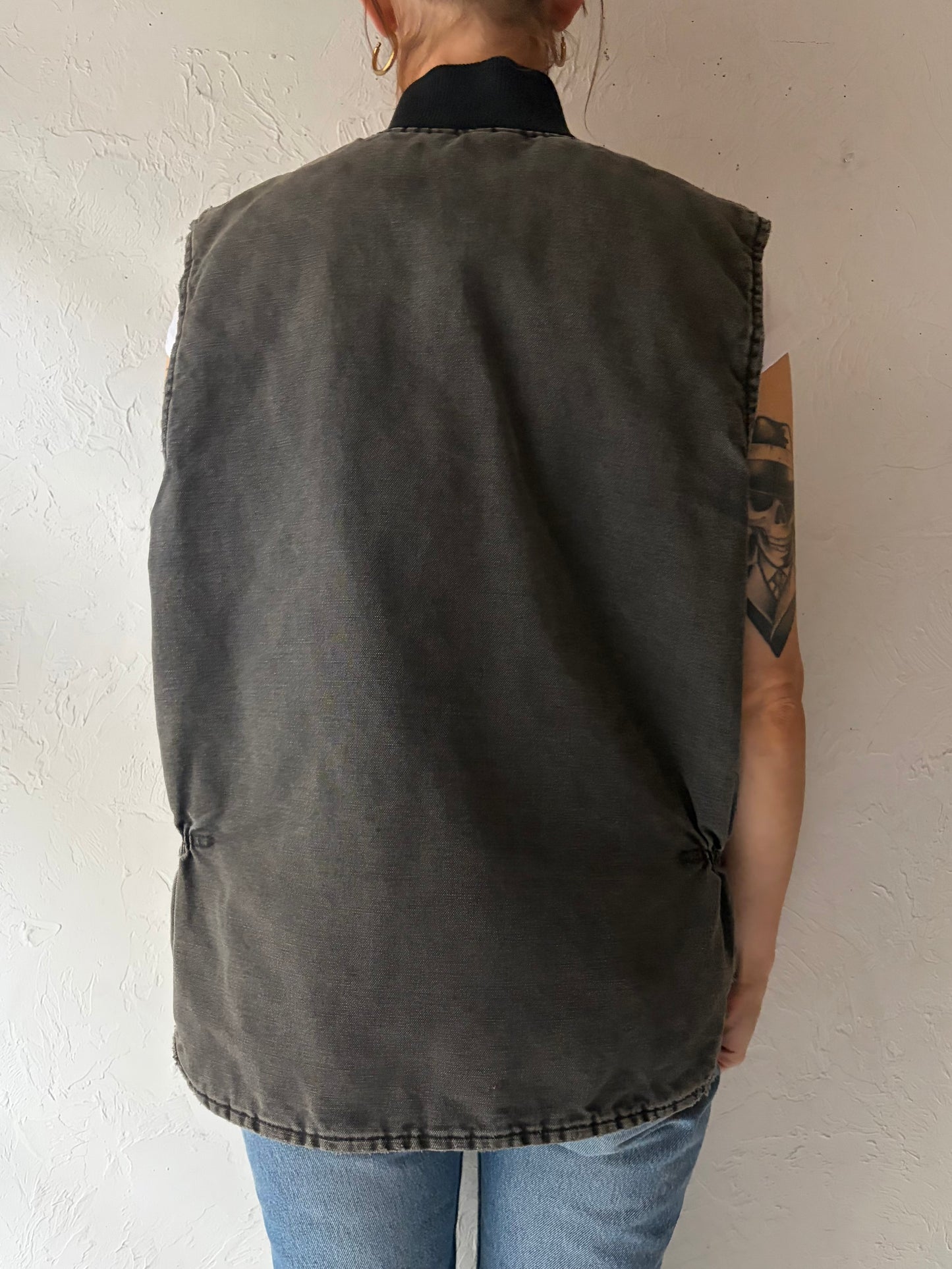 Vintage 'Carhartt' Workwear Denim Vest / Small