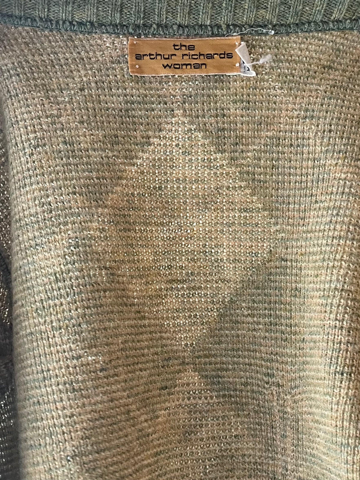 Vintage 'The Arthur Richards Women' Green Argyle Cardigan Sweater / Small
