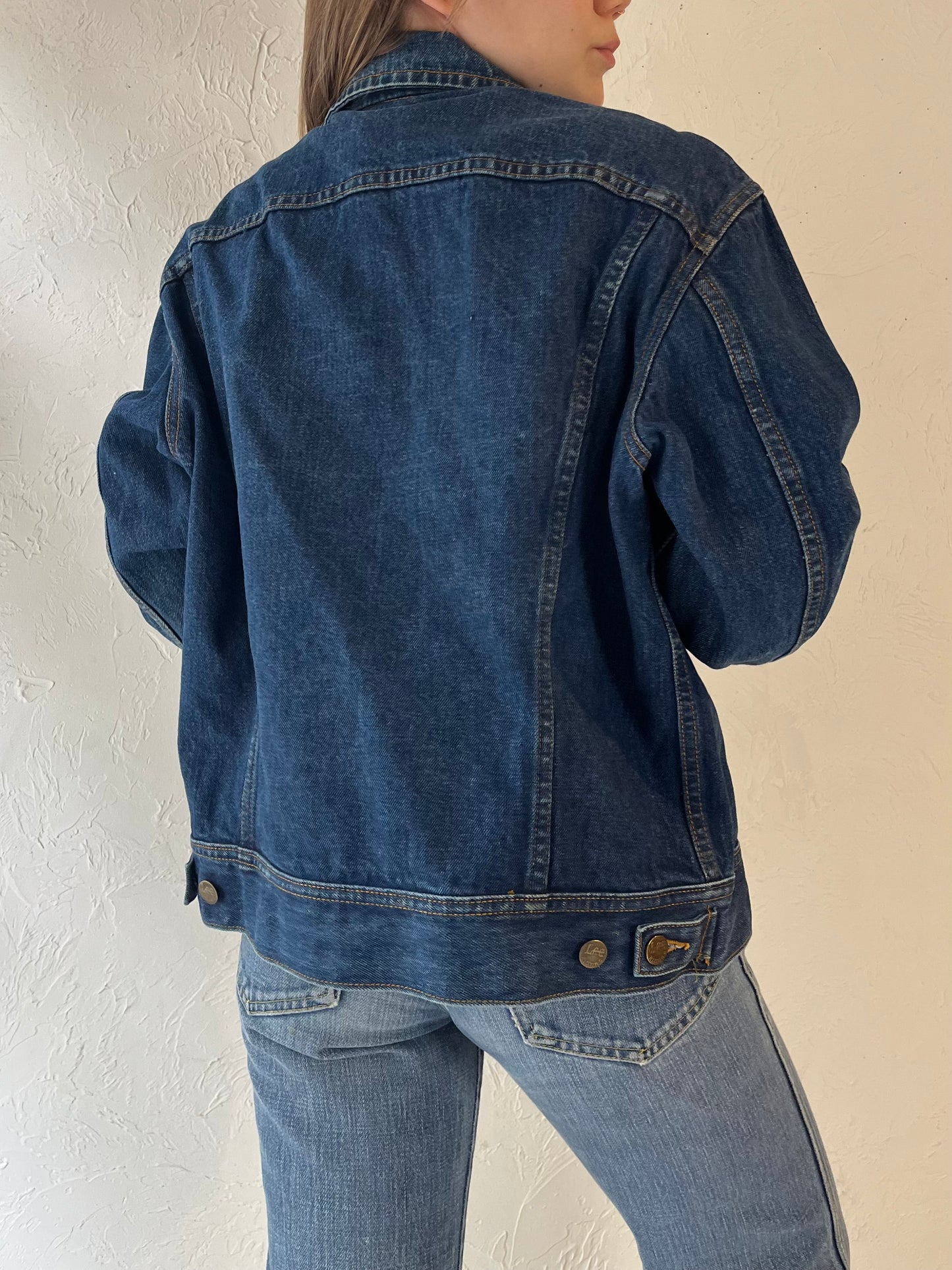 Vintage 'Lee' Denim Button Up Denim Jacket / Medium - Large