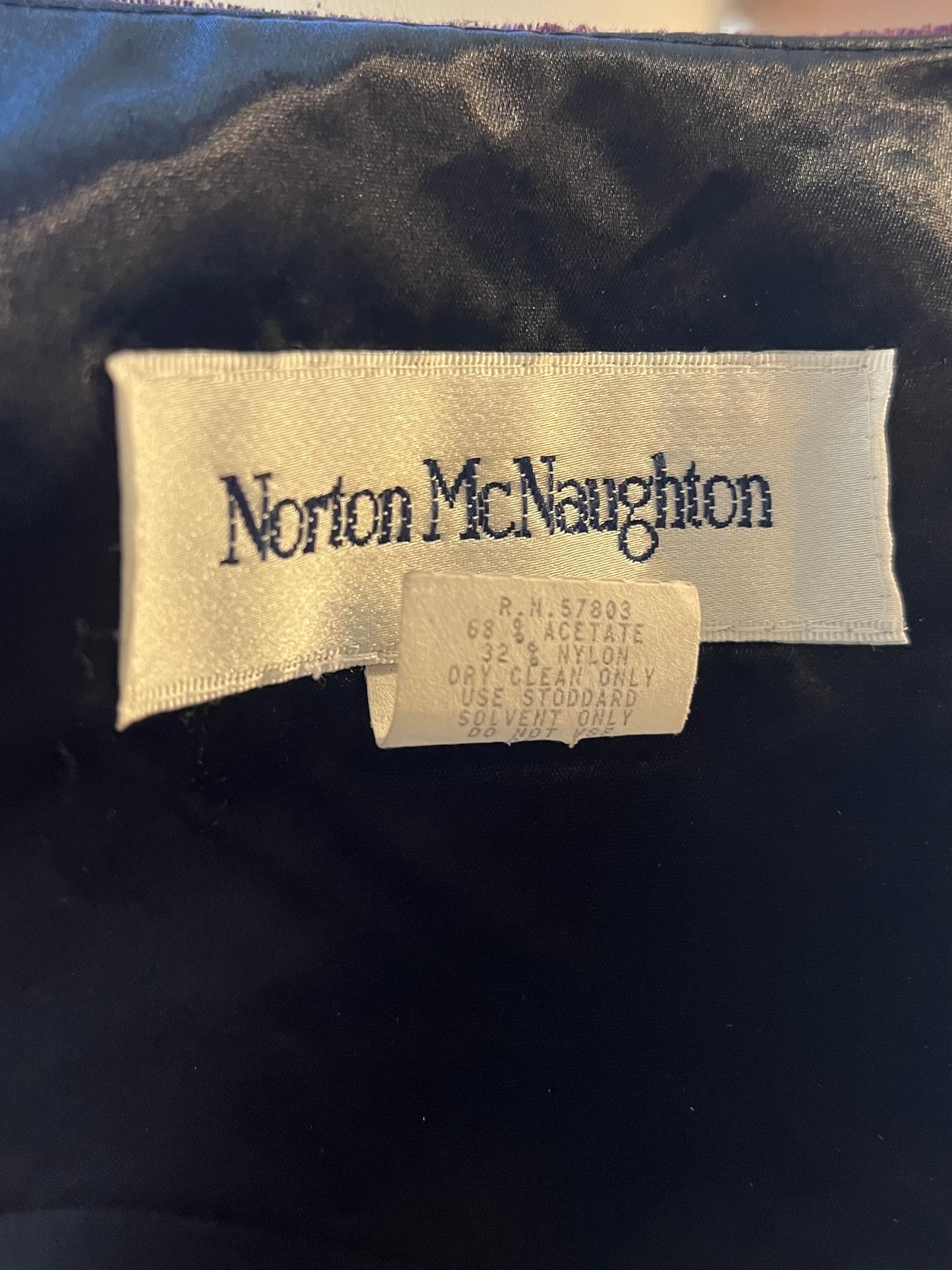 90s ‘Norton McNaughton’ Floral Embossed Jacket / Large