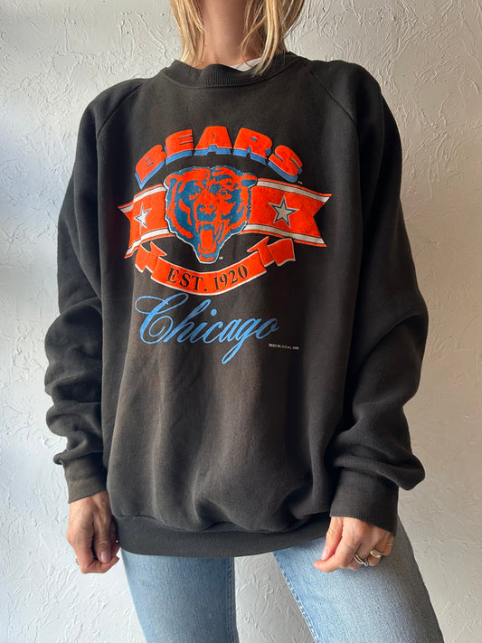 80s ‘Chicago Bears’ Crew Neck Sweatshirt / XL