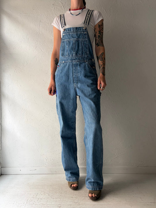 90s 'Tommy Hilfiger' Denim Overalls / Small