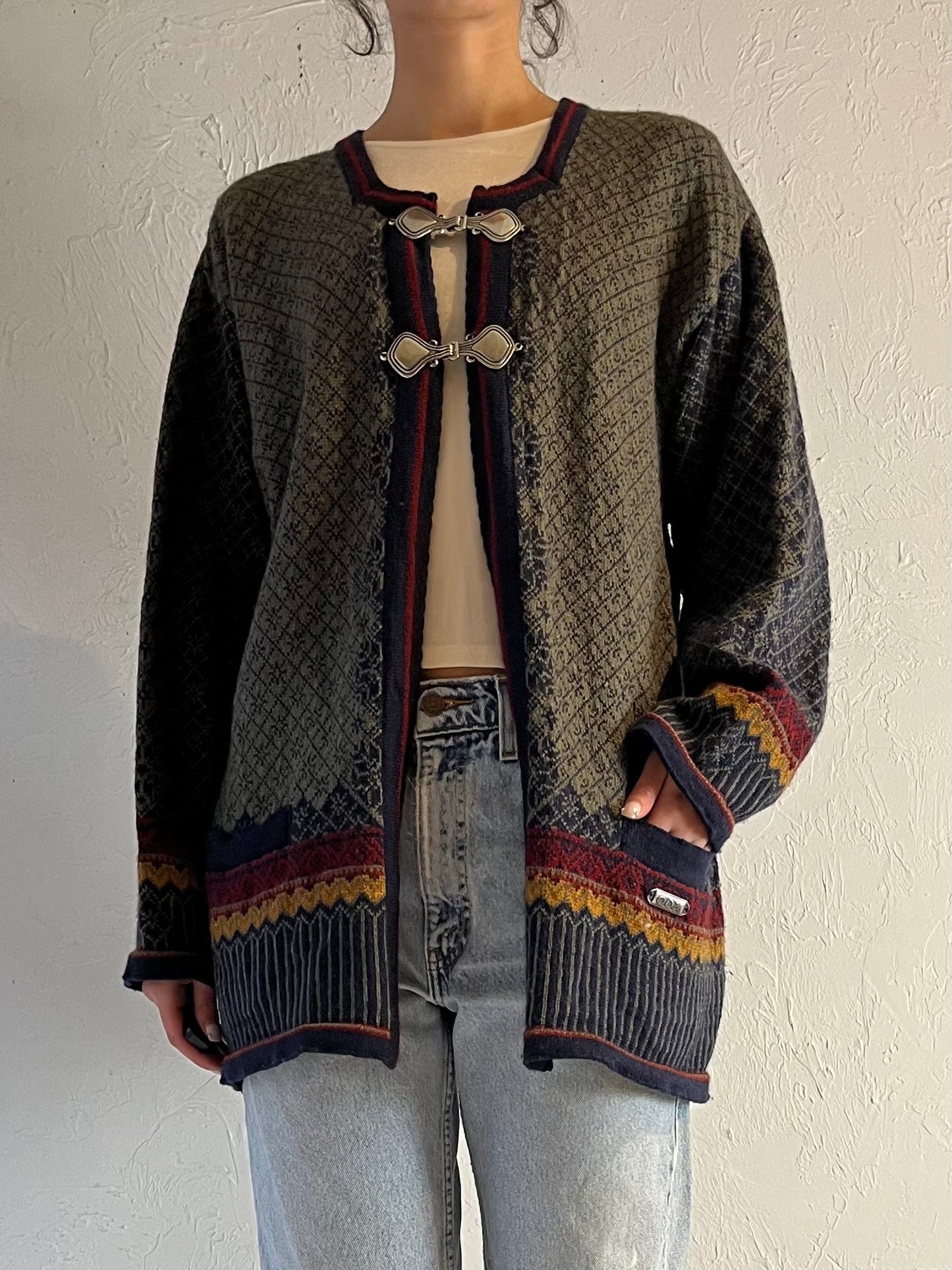 Vintage ‘Oda’ Wool Nordic Sweater / Large