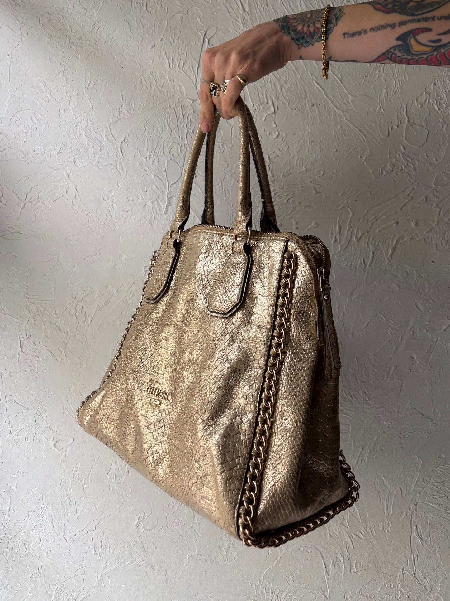 Vintage 'Guess' Gold Metalic purse