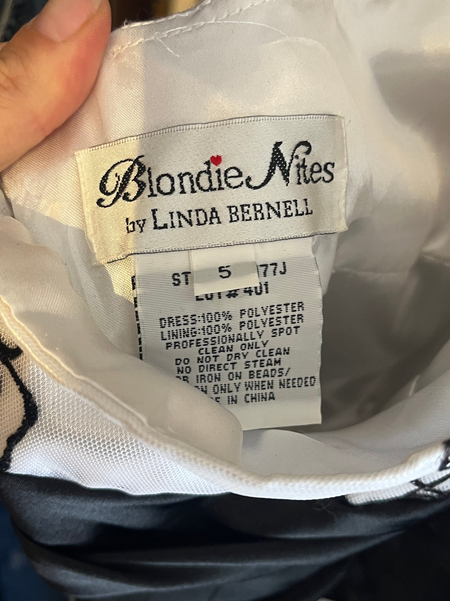 90s 'Blondie Nites' White Formal Halter Dress / Small