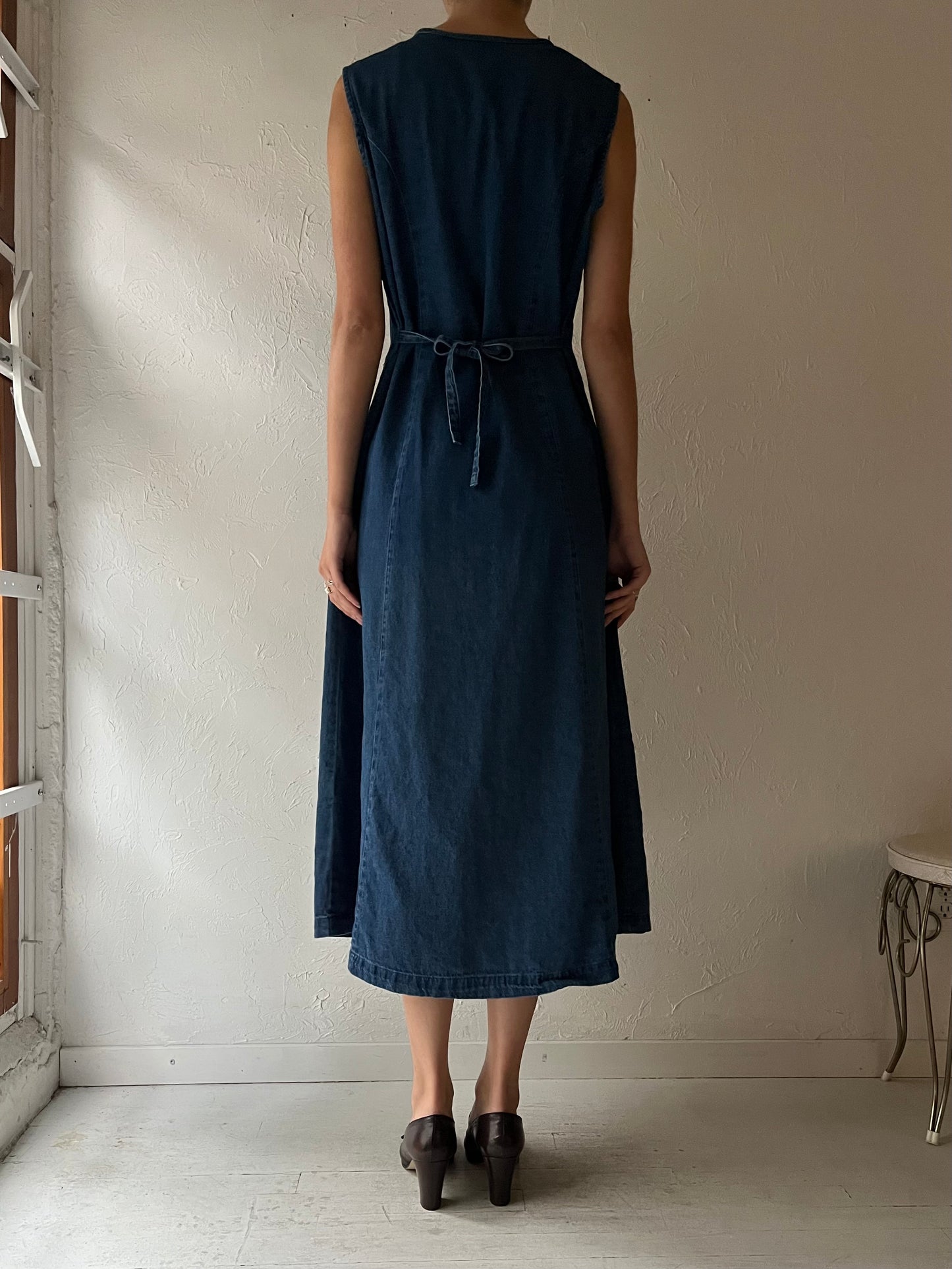 90s ‘Arvanti’ Denim Dress / XL