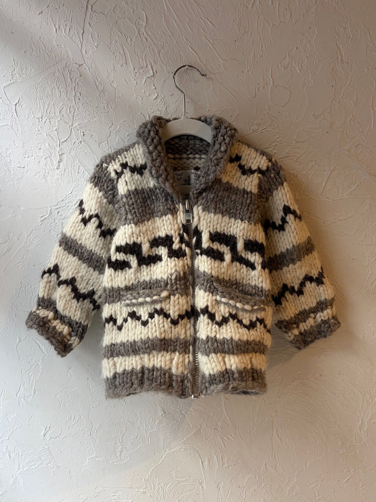 Kids Handknit Wool Laine Sweater / 12month
