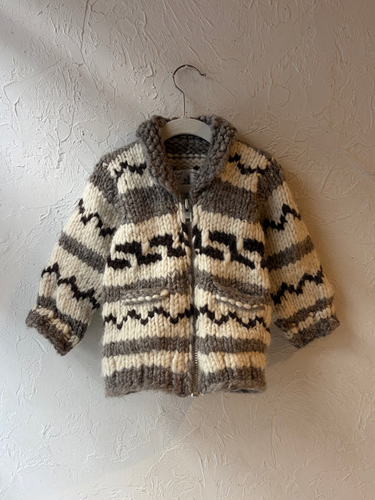 Kids Handknit Wool Laine Sweater / 12month