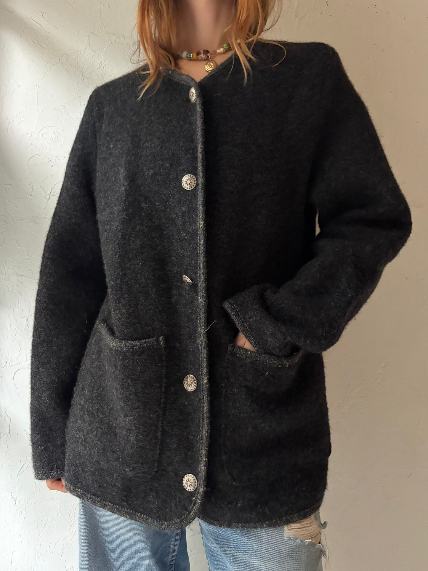 Vintage 'LL Bean' Gray Wool Jacket / Small