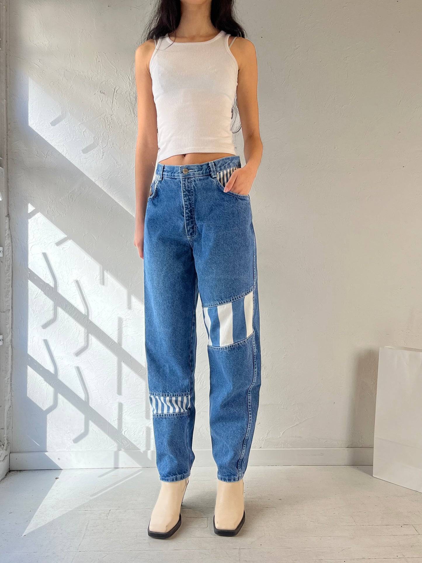 90s ‘Cobra’ High Waisted Blue Jeans / Medium