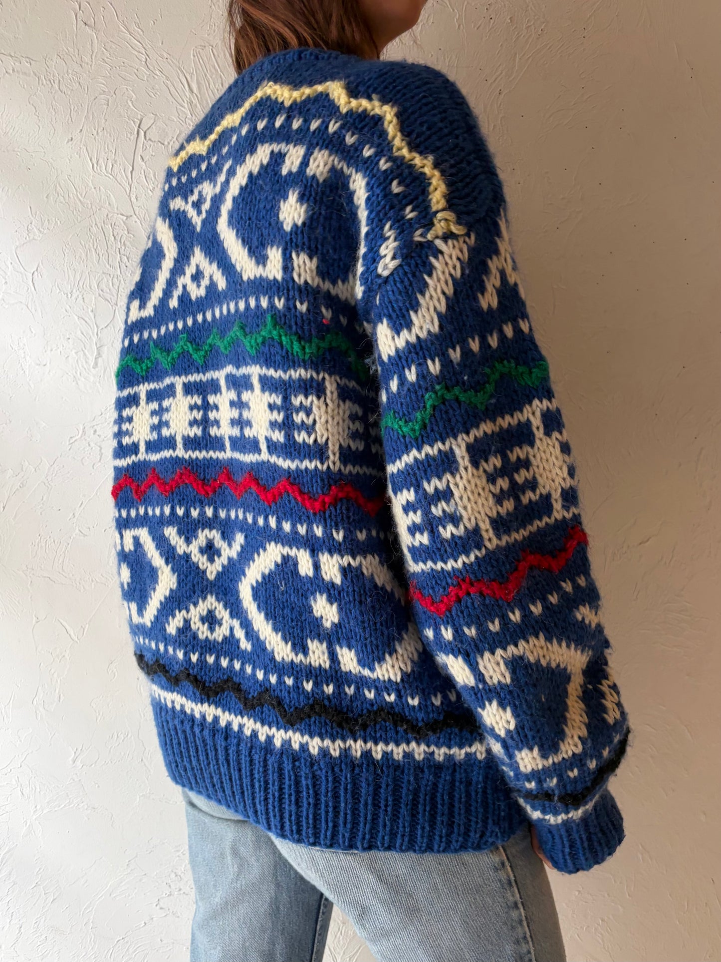 Vintage 'Gordon Pirie Scotte' Acrylic Wool Sweater / Large