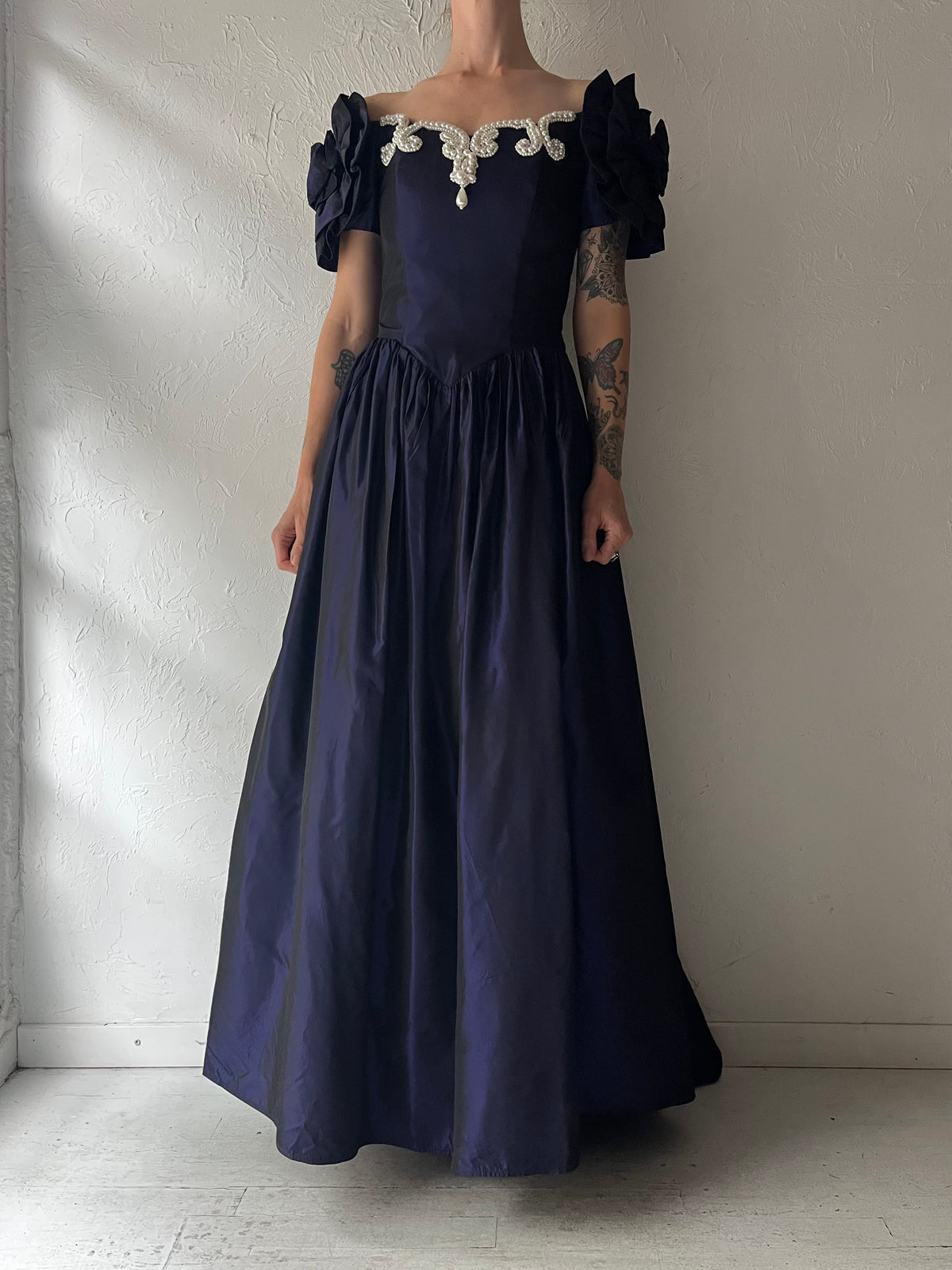 90s ‘Jessica McClintock’ Purple Formal Dress / Small
