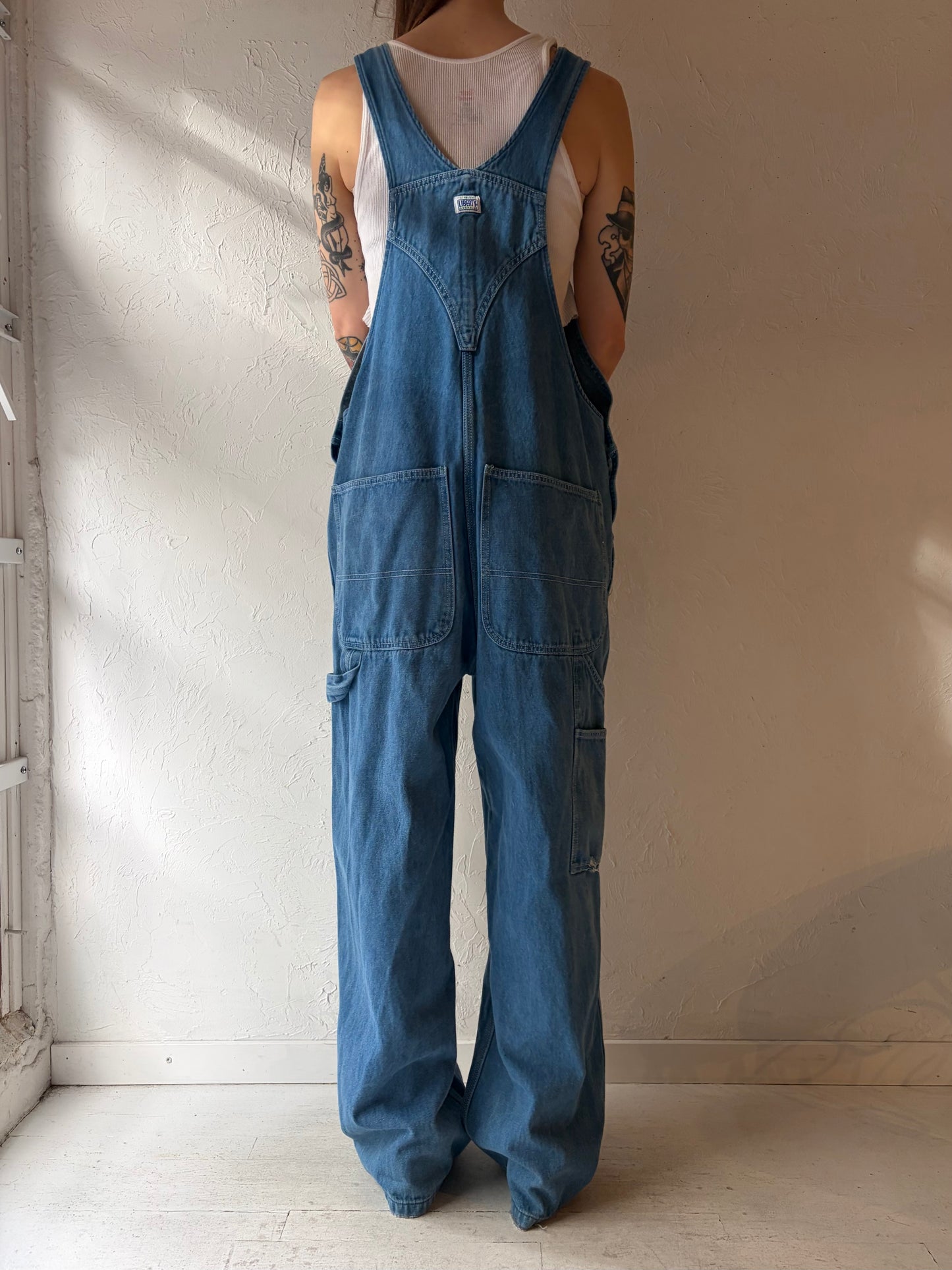 Y2k 'Liberty' Denim Overalls / Large
