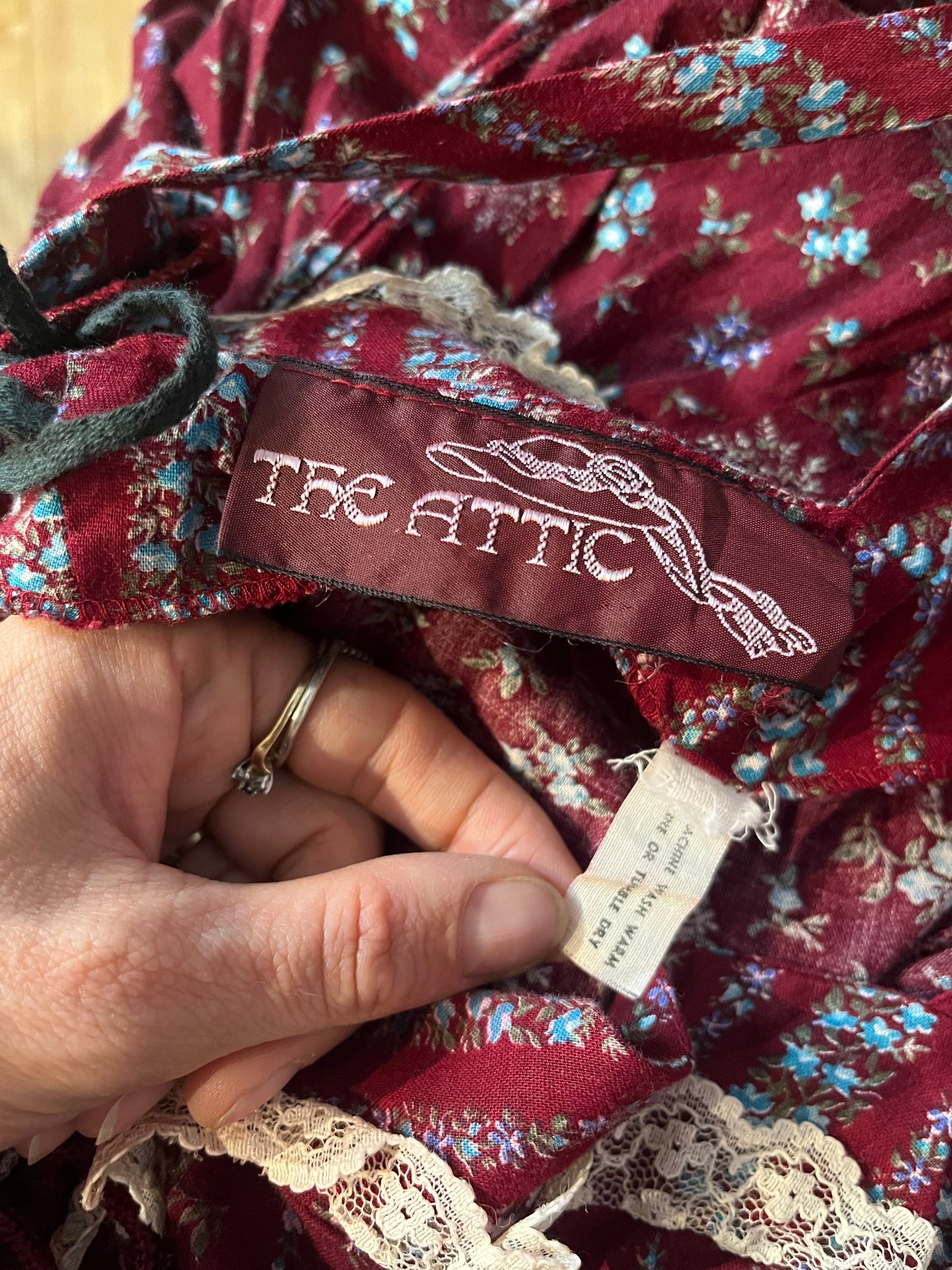 70s ‘The Attic’ Tiered Sleeveless Peasant Dress / Small