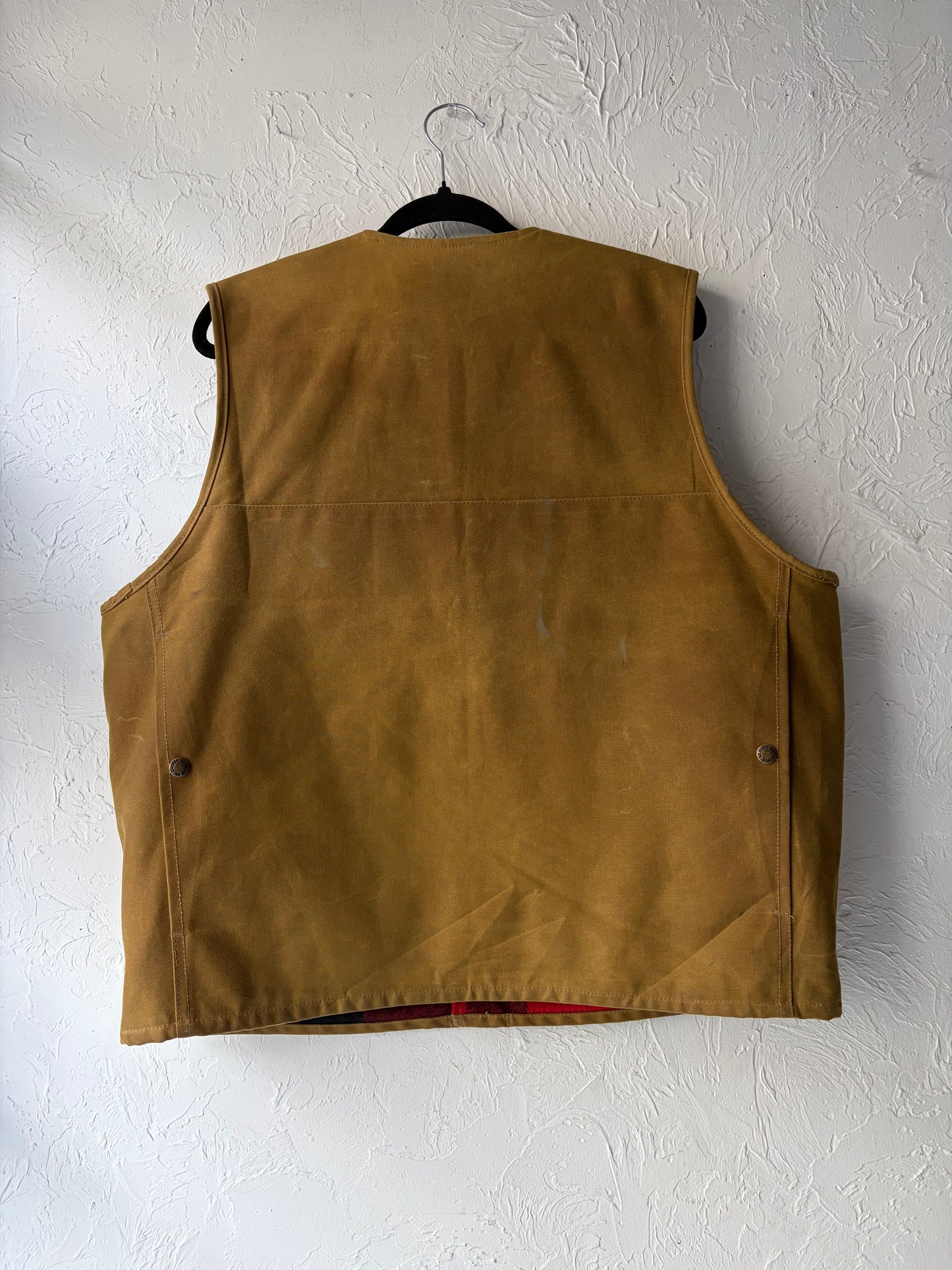 Vintage 'Filson' Waxed Cotton Work Wear Vest / XL