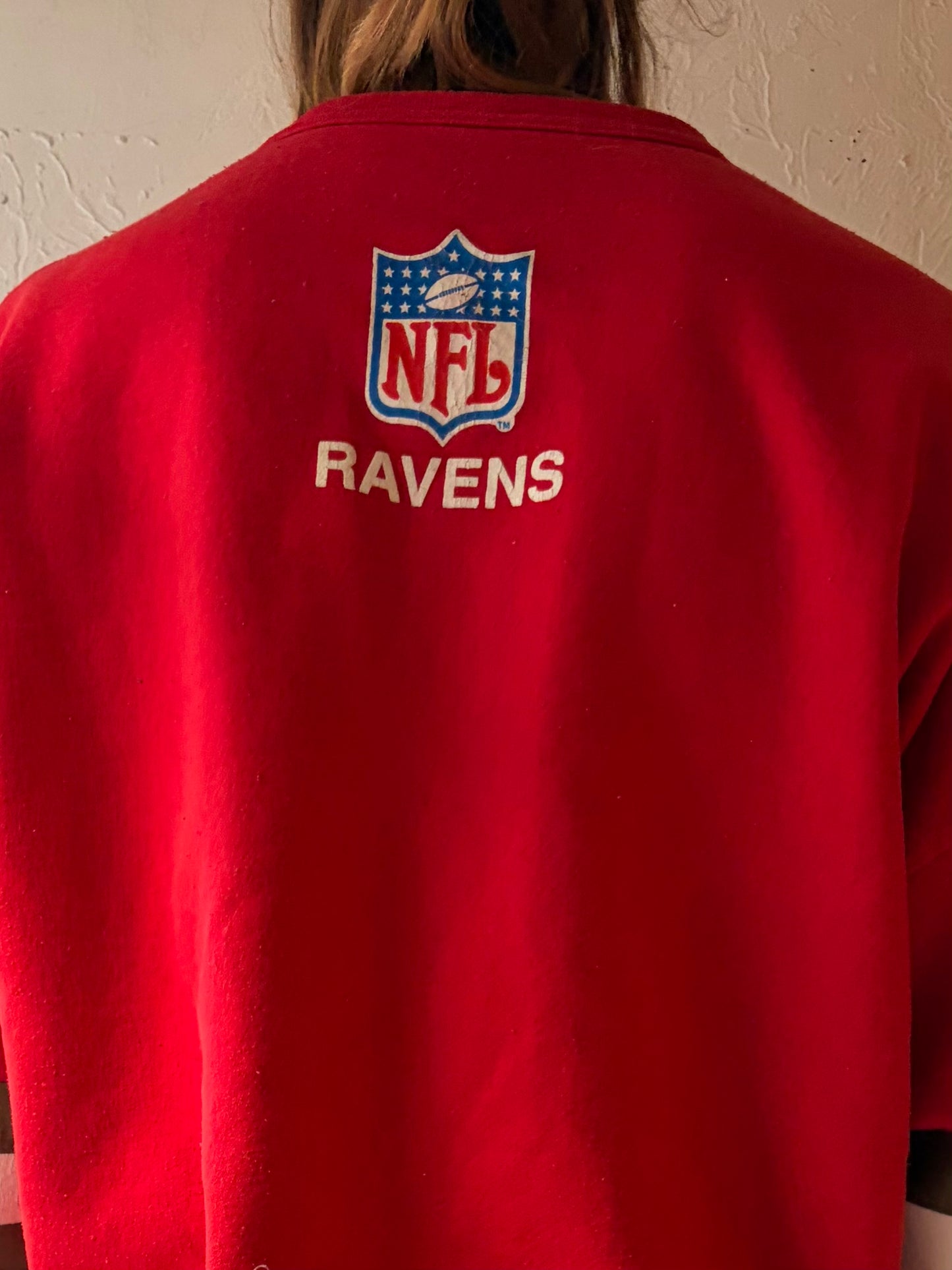 90s '49ER’S’ NFL' Red Crew Neck Sweatshirt / XL