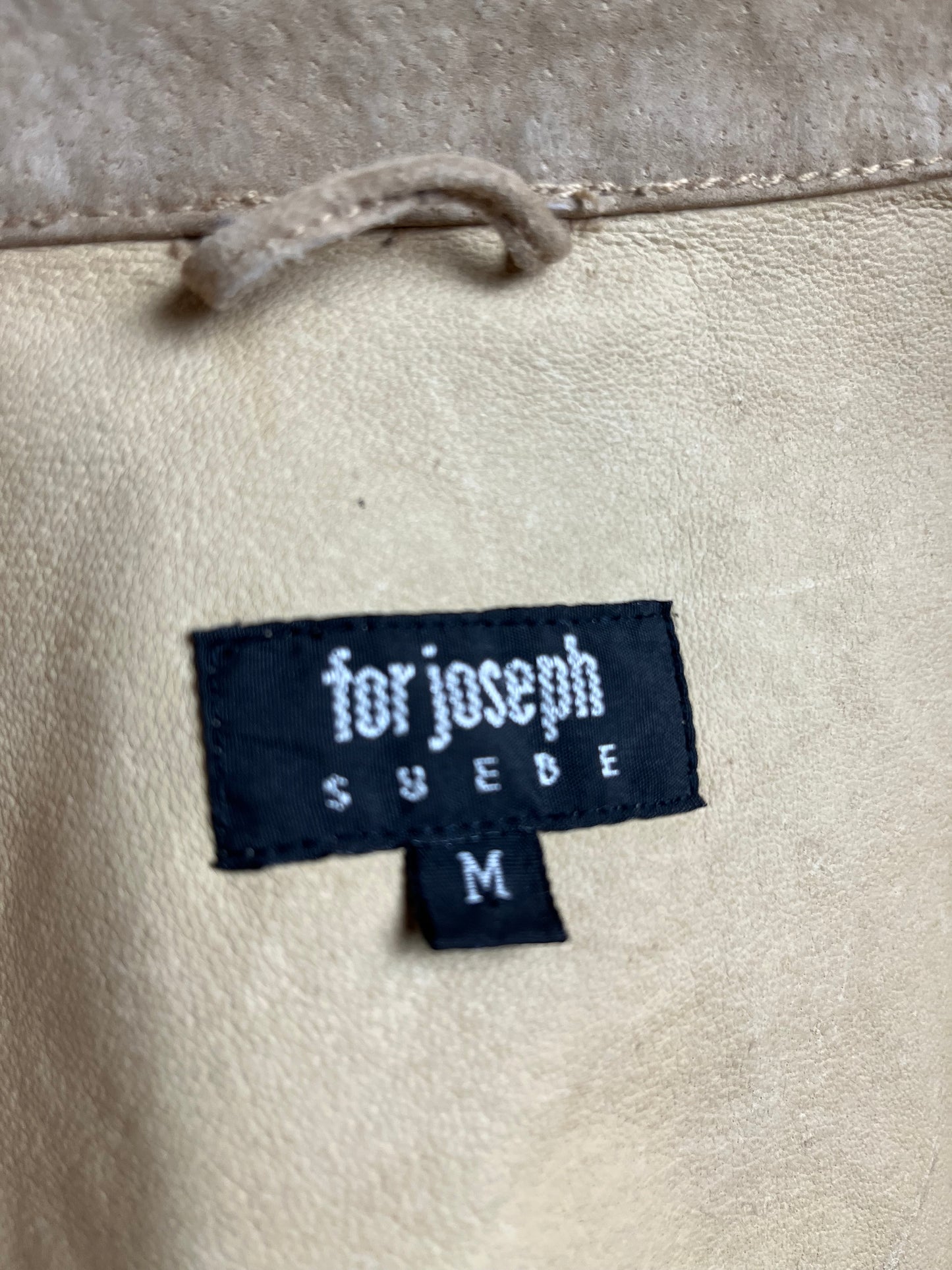 Y2K ‘For Joseph’ Snap Up Tan Suede Jacket / Medium