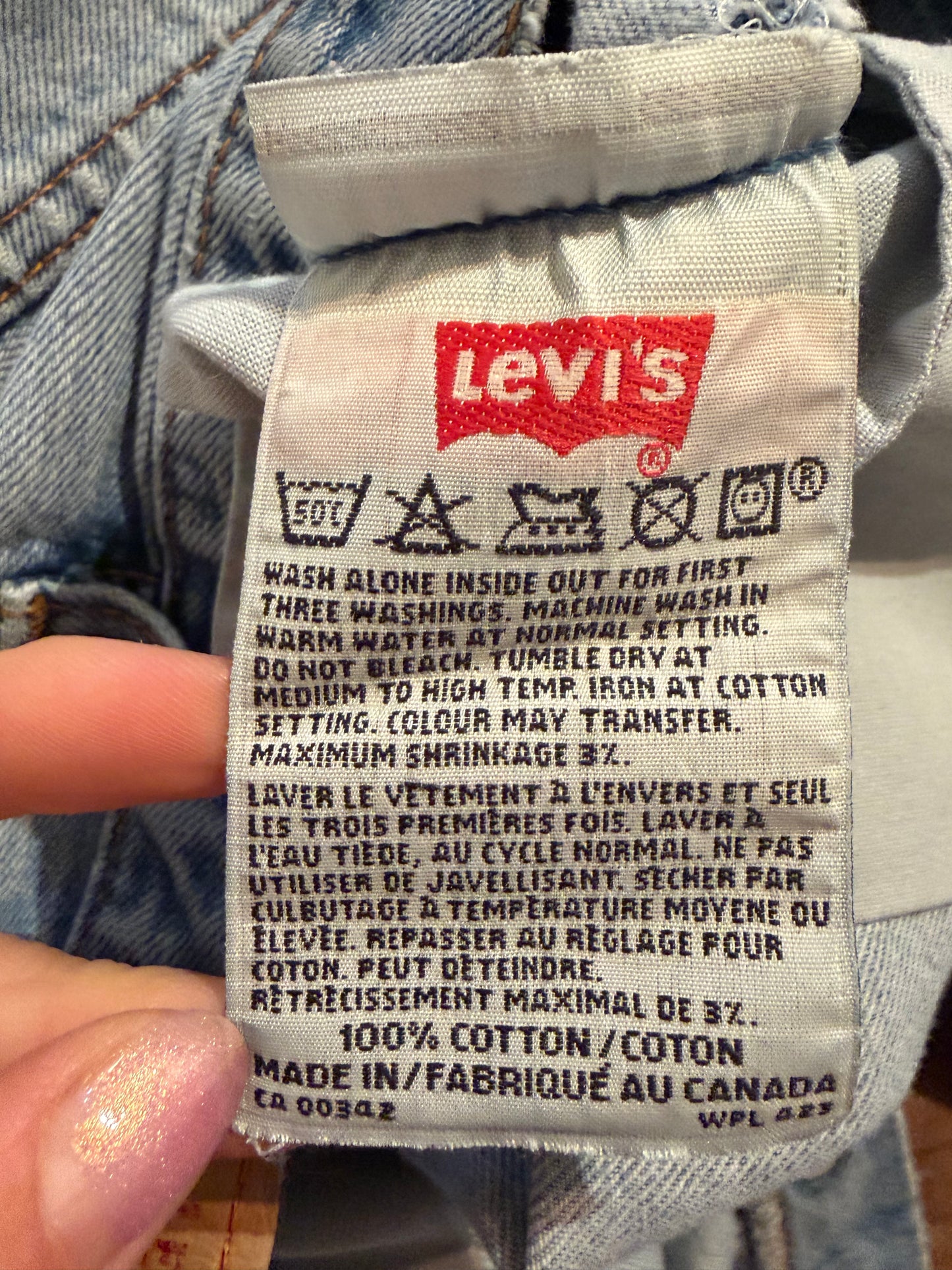 90s 'Levis 501' Jeans / Made in Canada / 28