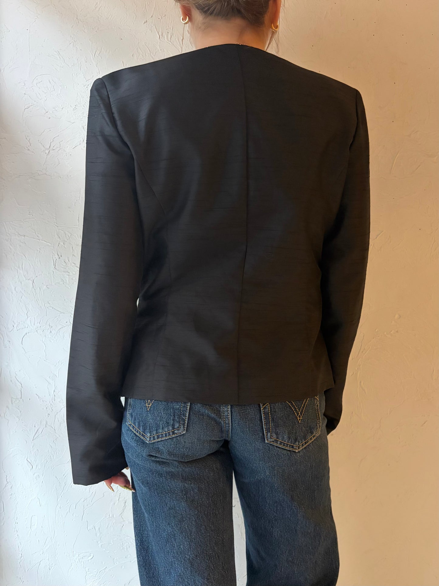 90s 'Danny & Nicole' Black Jacket / Medium