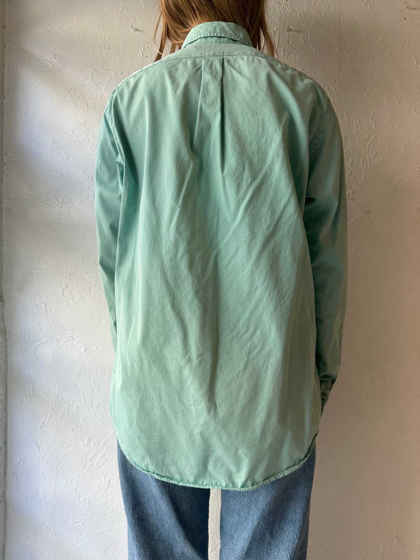 Y2K ‘Ralph Lauren’ Green Button Up Shirt / Medium