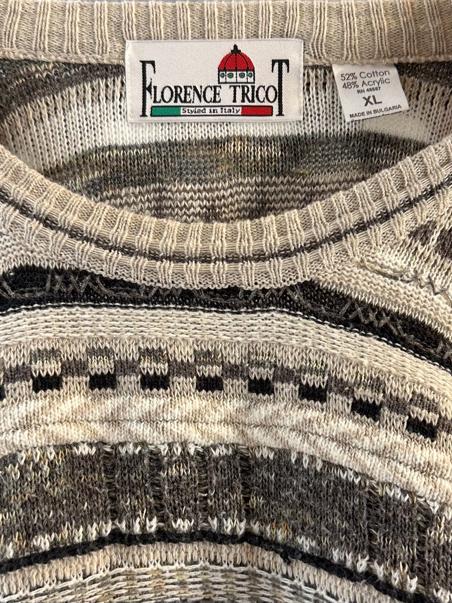 90s 'Florence Tricot' Coogie Style Sweater / XL