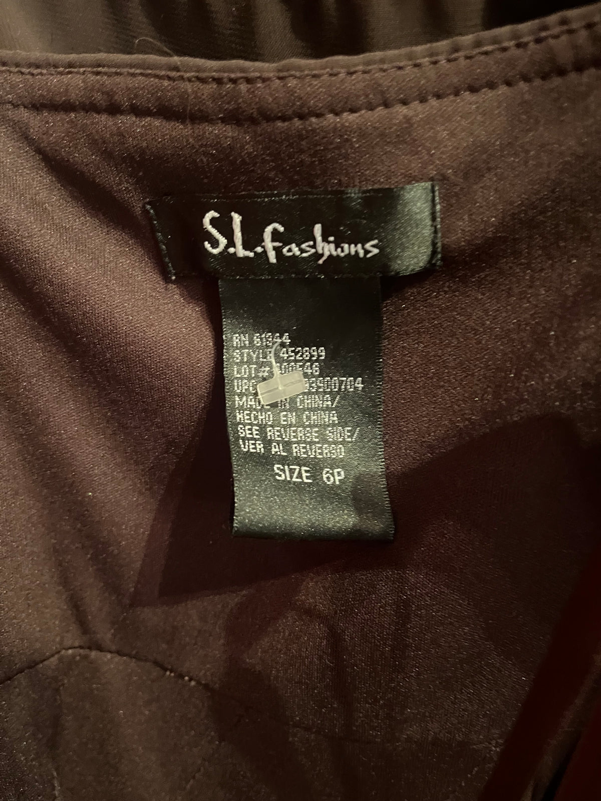 Y2k 'SL Fashions' Brown Ruffle Dress / Small