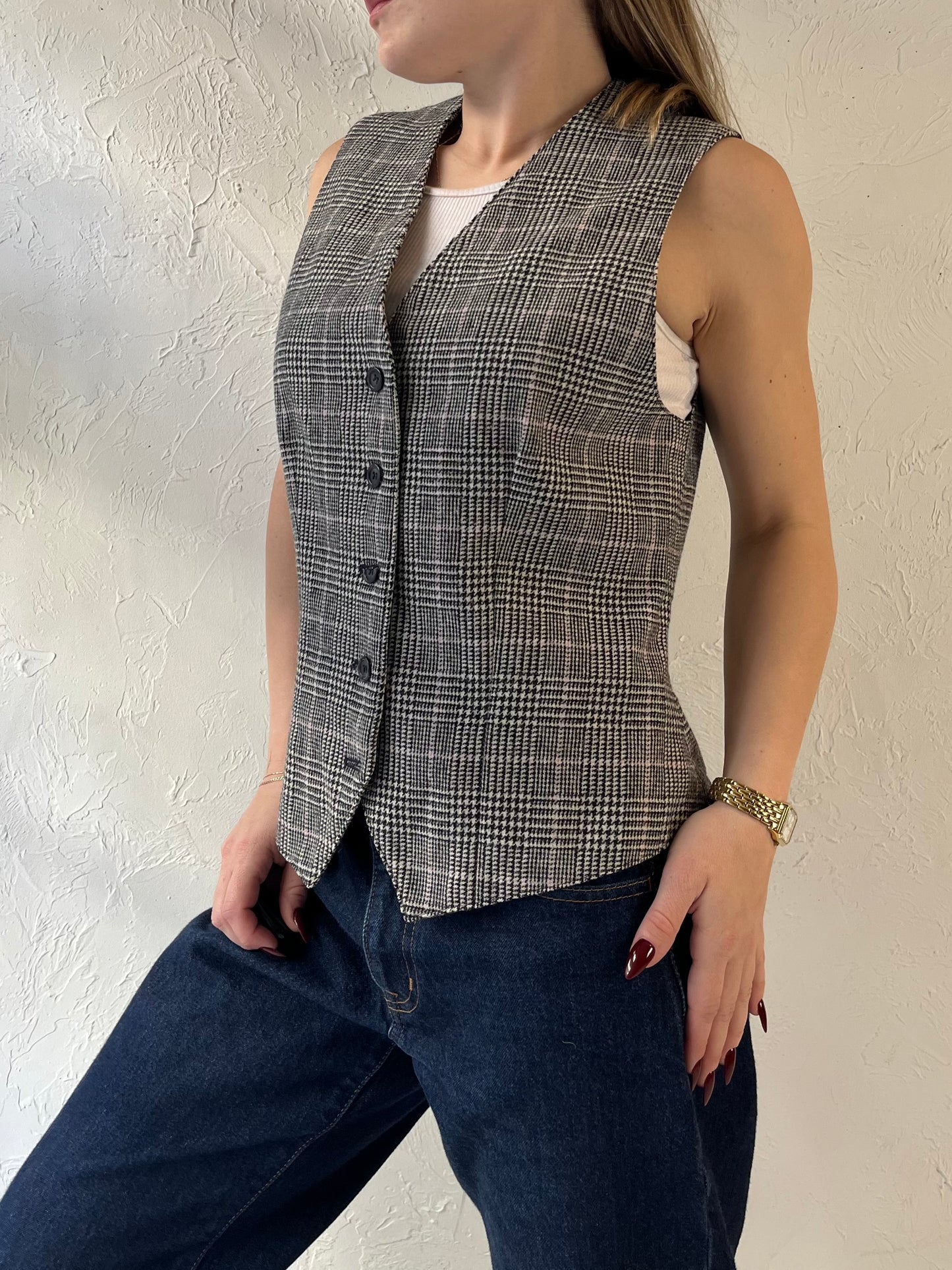 Y2K ‘Pendleton’ Gray Wool Vest / Small