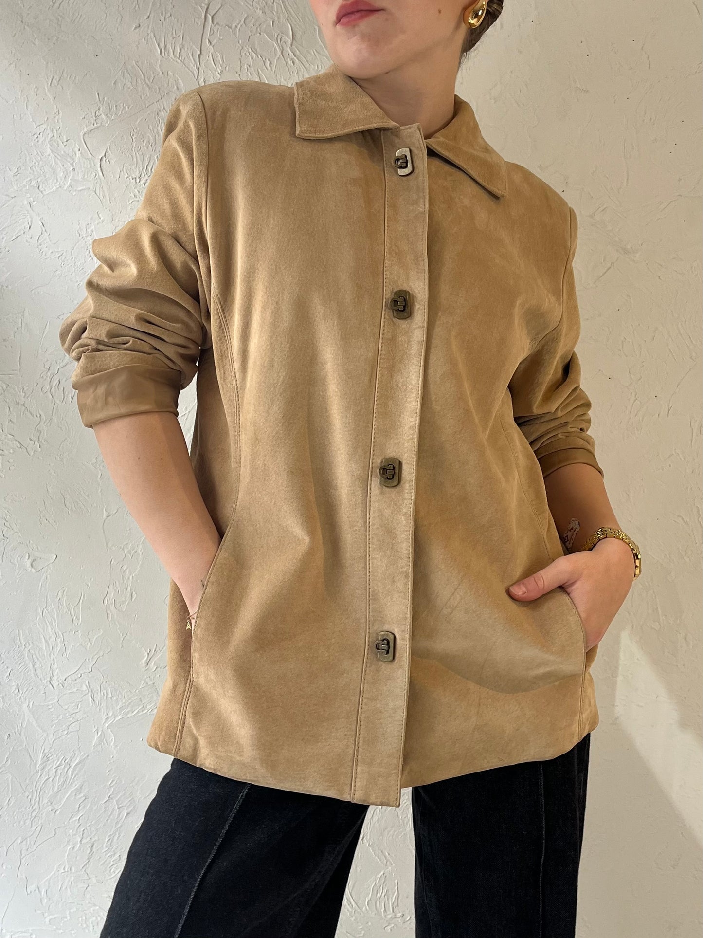 Y2k 'Anne Klein' Suede Jacket / Medium