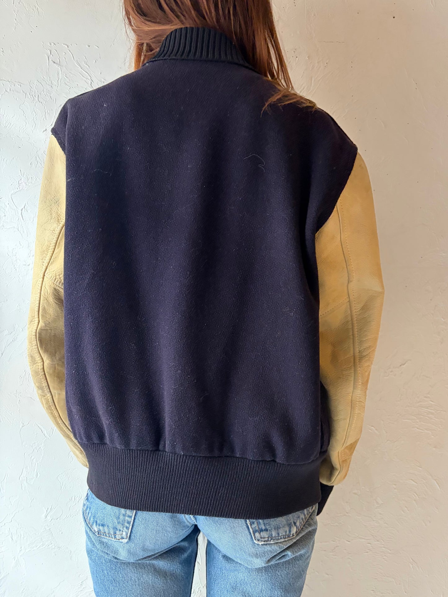1950s California Collegiate Varsity Bomber Jacket / Medium