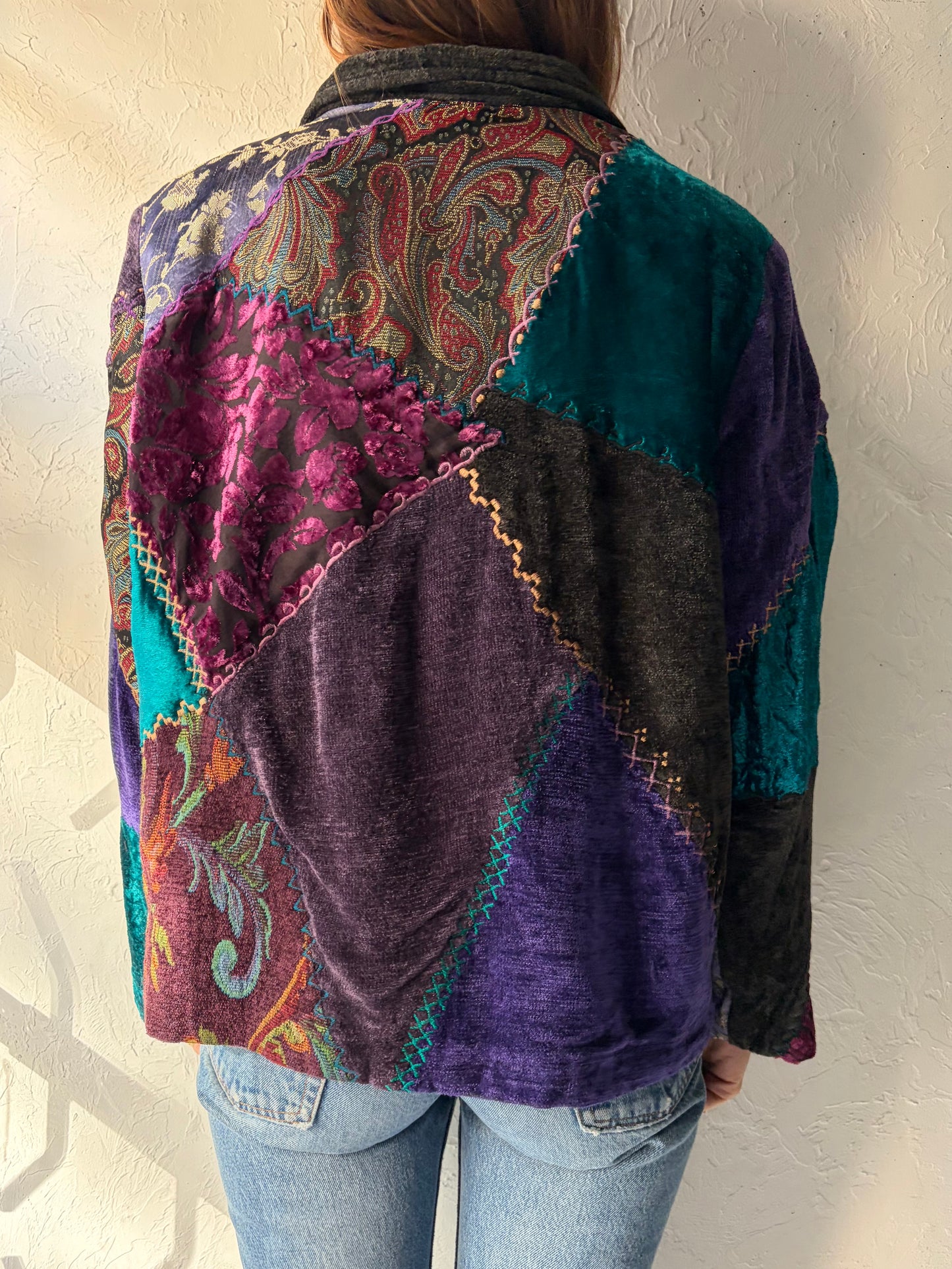 90s 'Tapestry Patch' Jacket / XL