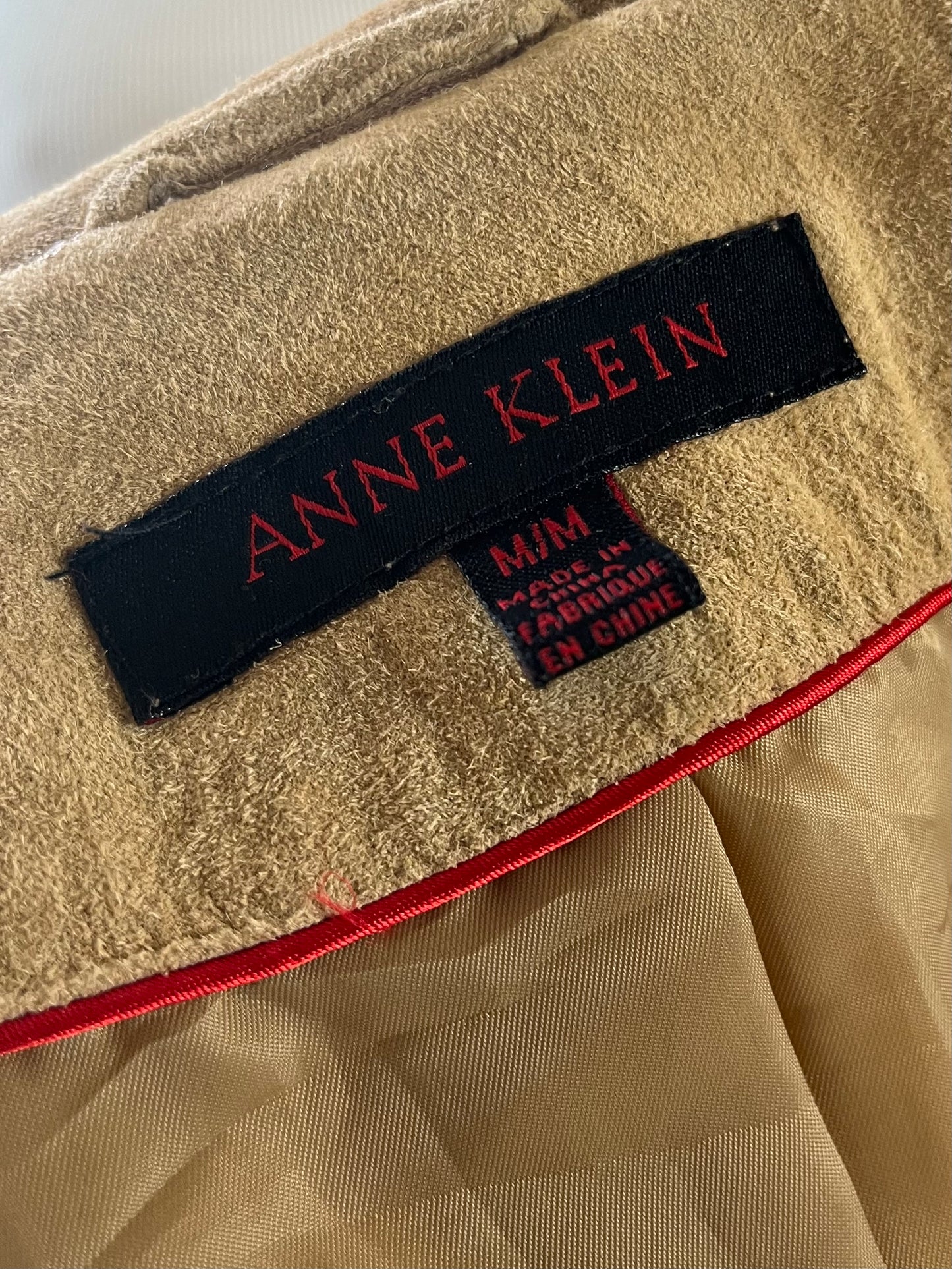 Y2k 'Anne Klein' Suede Jacket / Medium