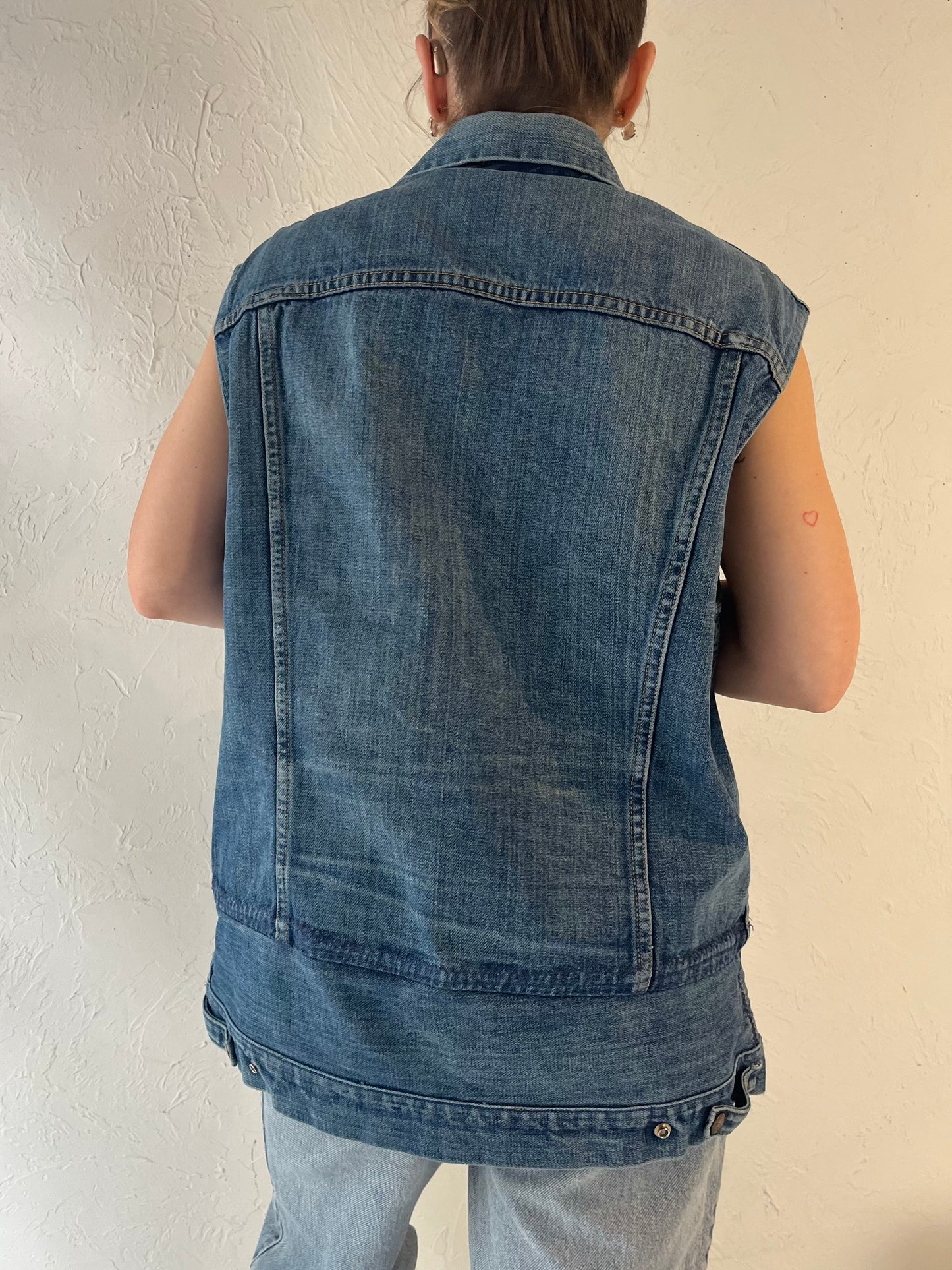 Vintage 'GWG' Altered Denim Vest / Large